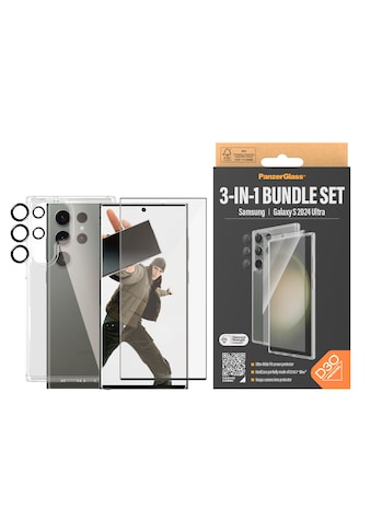 Displayschutzglas »3-in-1 Bundle Set Screen Protector, Case und Camera Lens...