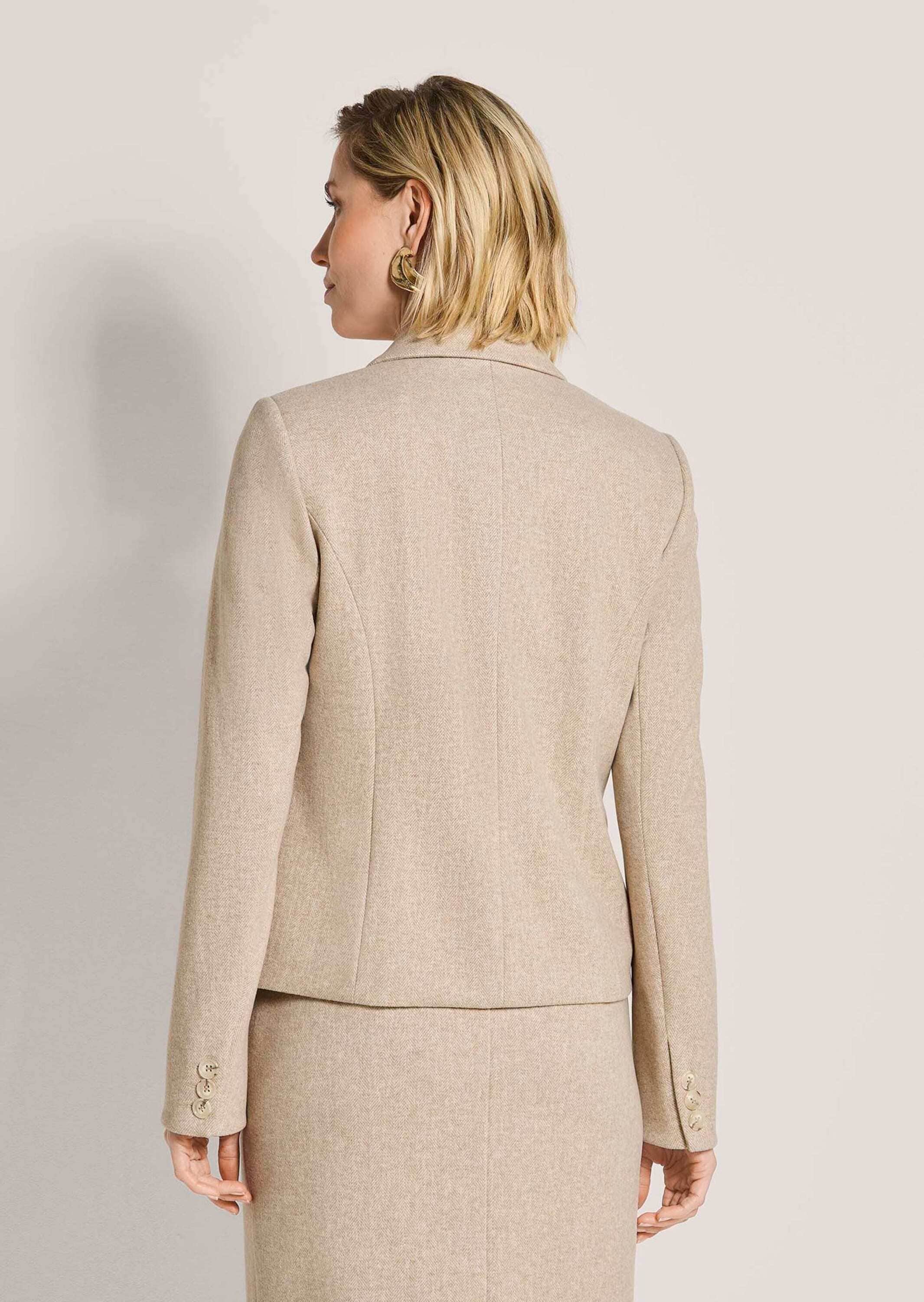 MADELEINE Jackenblazer »Blazer Kurzblazer mit Fischgrat-Muster«