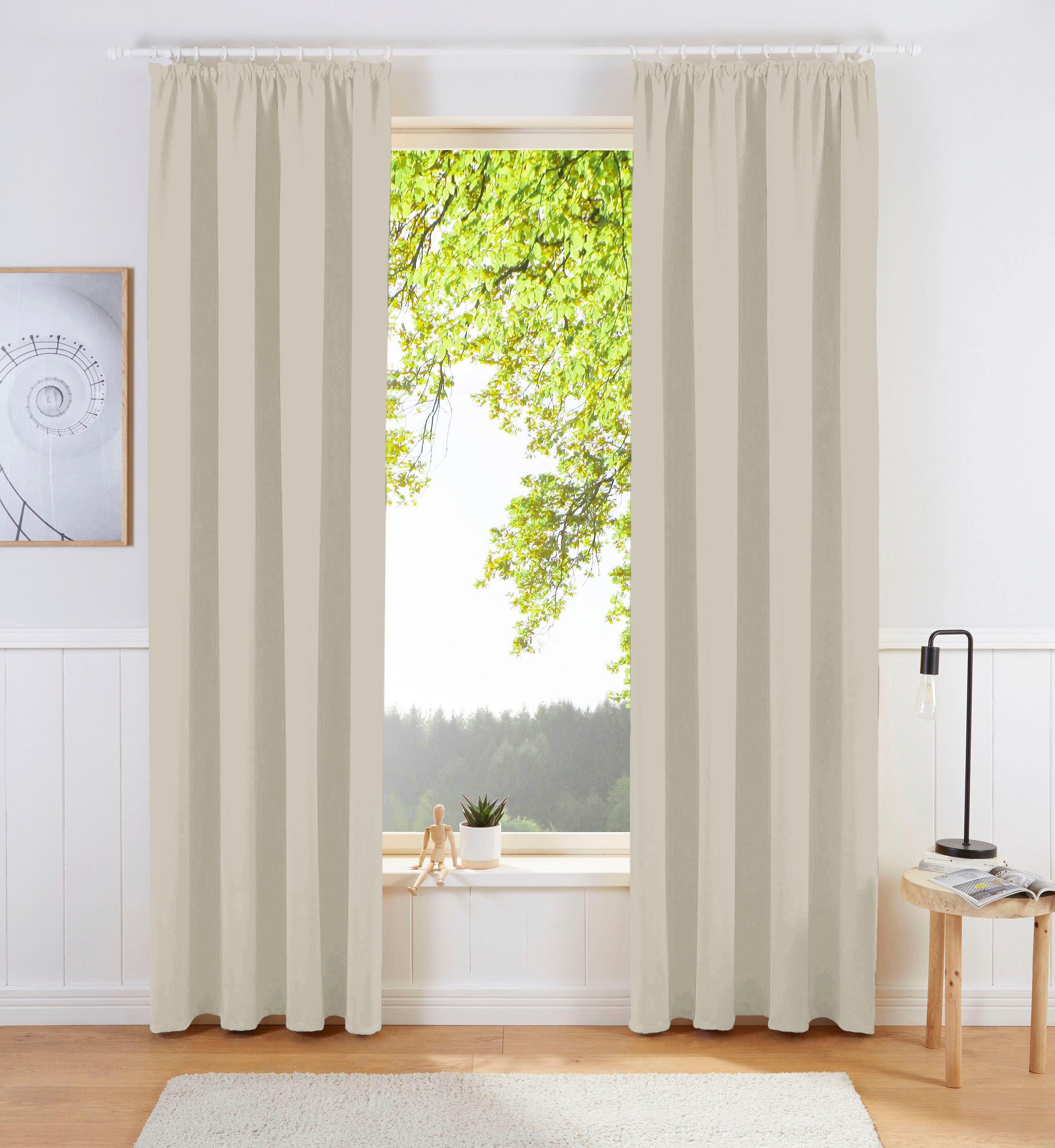 my home Vorhang »Sola«, (1 St.), Breite 130 cm und 270 cm, einfarbig,  Verdunkelung, Überbreite online kaufen | Gardinenstores