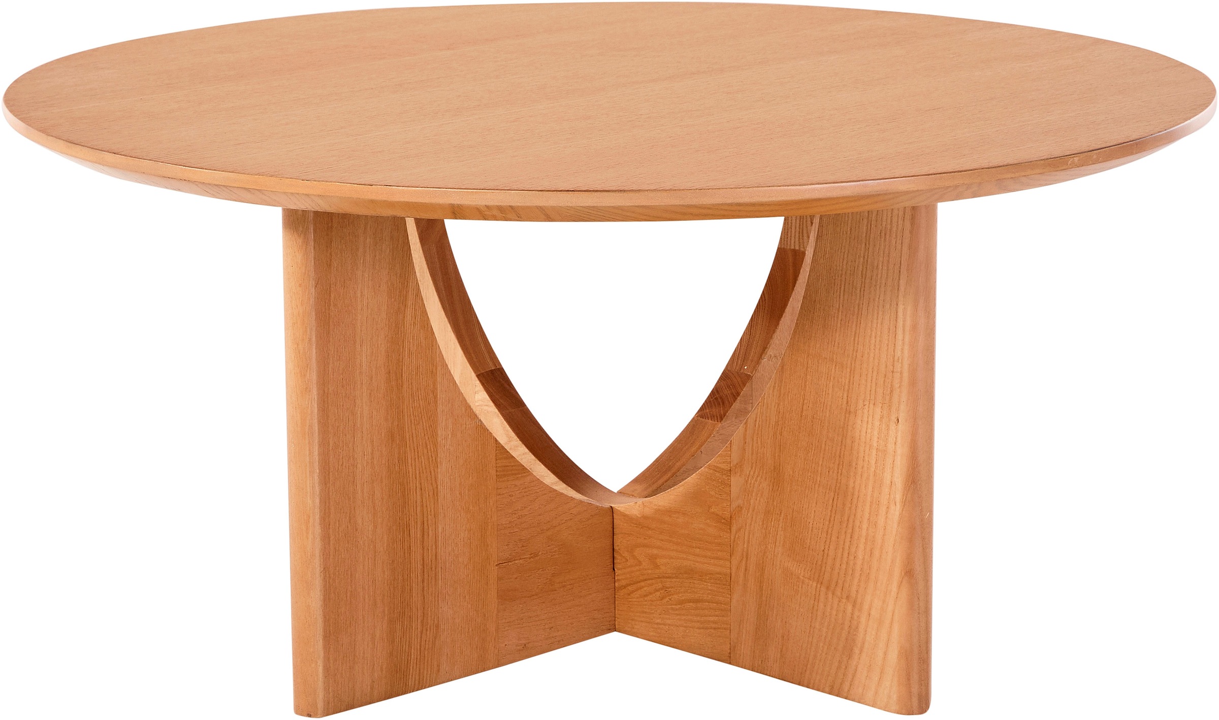 LeGer Home by Lena Gercke Couchtisch "Zirella" massives Eschenholz, markantes Kreuzfuß-Design, Breite 85 cm