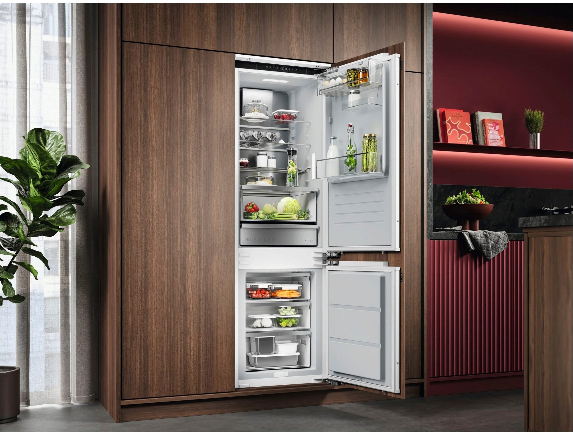 AEG Einbaukühlgefrierkombination Serie 9000 »TC9VS181BC«, MultiChill-Null-Grad-Schublade -3°C bis +5°C wählbar, WiFi, NoFrost
