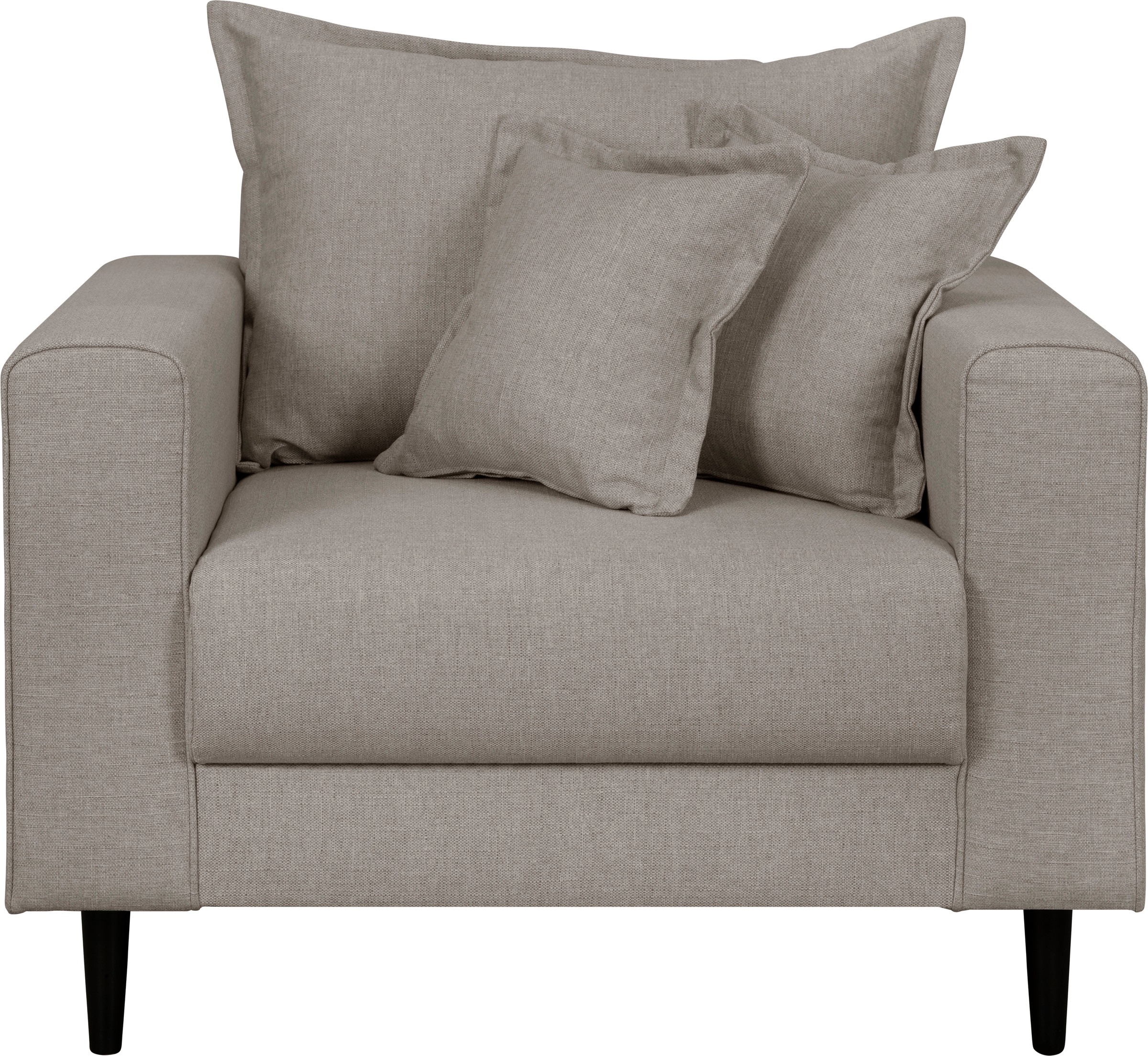Home affaire Sessel »VEYRAS Loungesessel, Maße B/T/H: 95/84/76 cm«, mit Wellenunterfederung, incl. Kissen