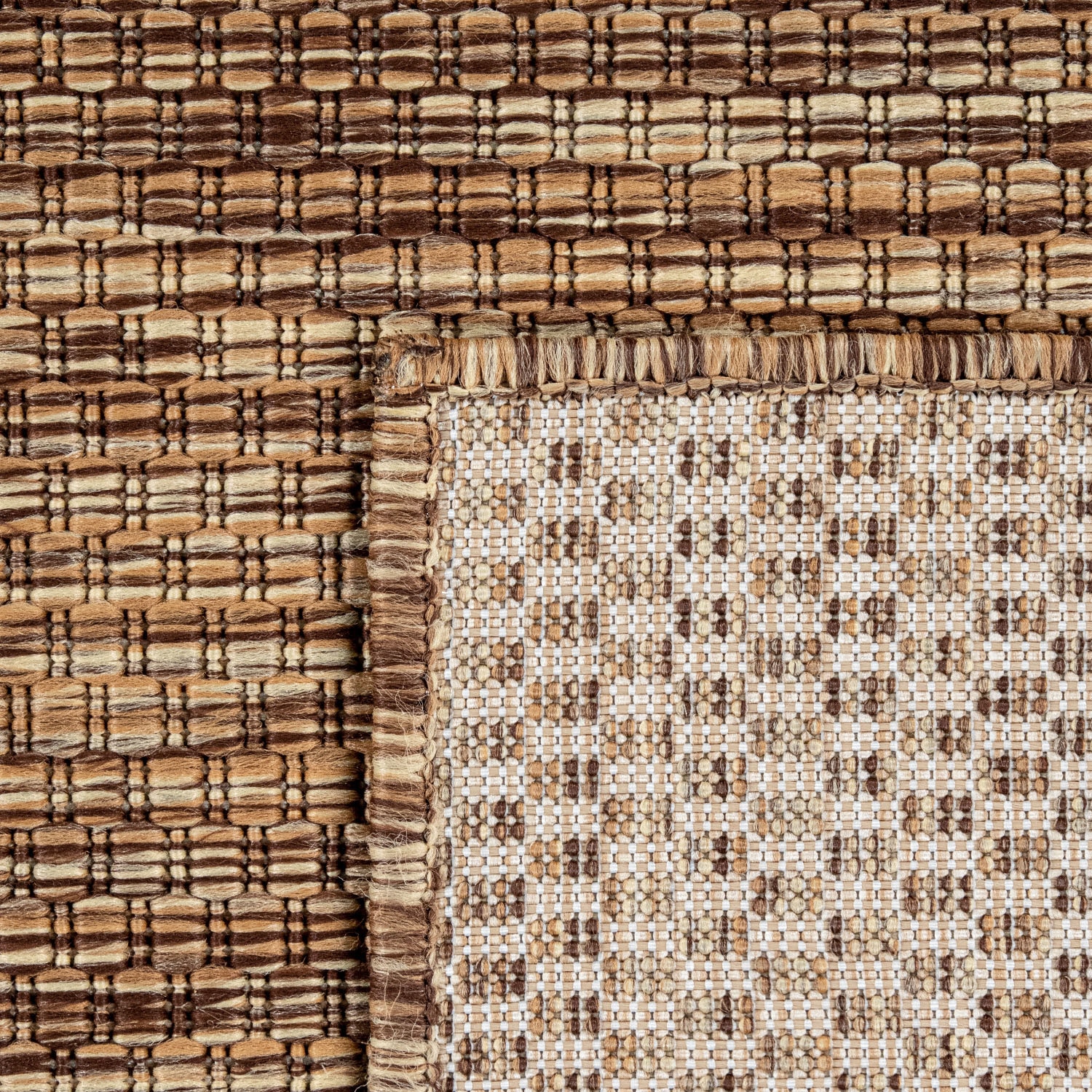 Home affaire Teppich »Venedig«, rechteckig, 5 mm Höhe, In-und Outdoor geeignet,Flachgewebe, Sisal-Optik, Wohnzimmer, Wetterfest & UV-beständig, für Balkon, Terrasse und Wintergarten, besonders flach, auch für Küche, Esszimmer und Wohnzimmer geeignet