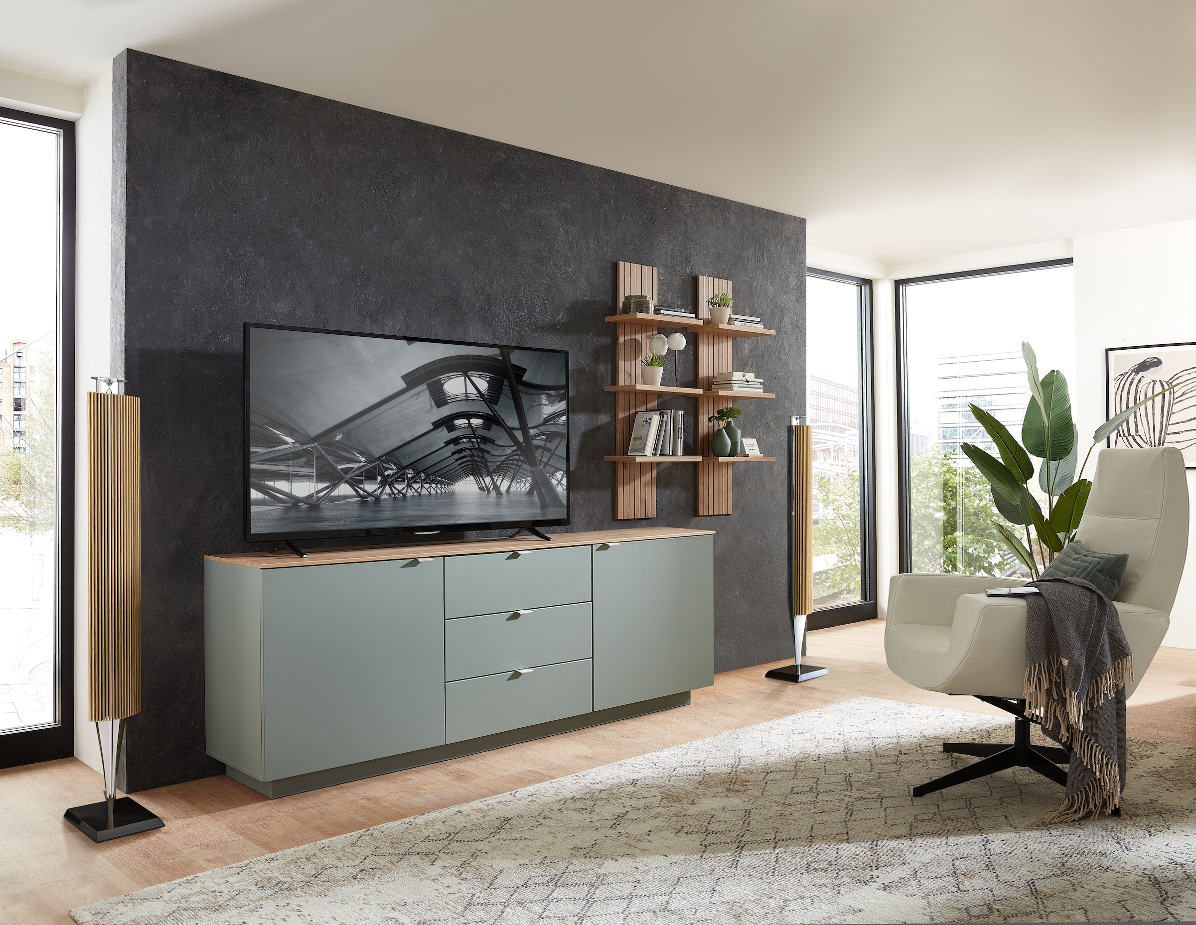 Innostyle Wandregal »Core, Wandpaneel Maße B/H/T 38x120x22 cm«, (1 St.), Wandpaneel mit 3 Böden
