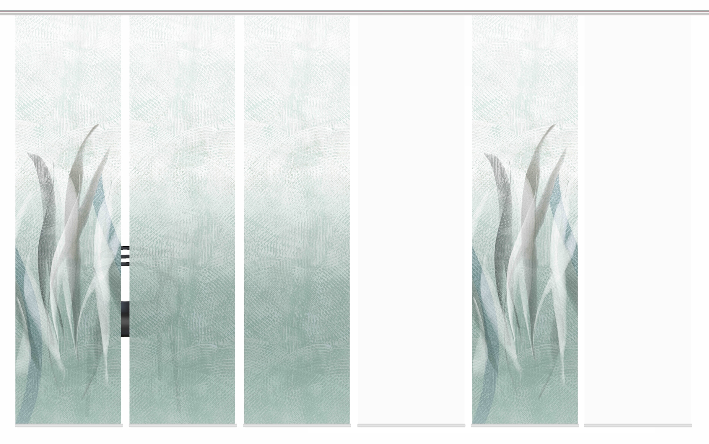 HOME WOHNIDEEN Schiebegardine »SIRALIO« Paneelwagen 6 Stk. tlg. SCHIEBEVORHANGSET,SEIDENOPTIK,DIGIDRUCK