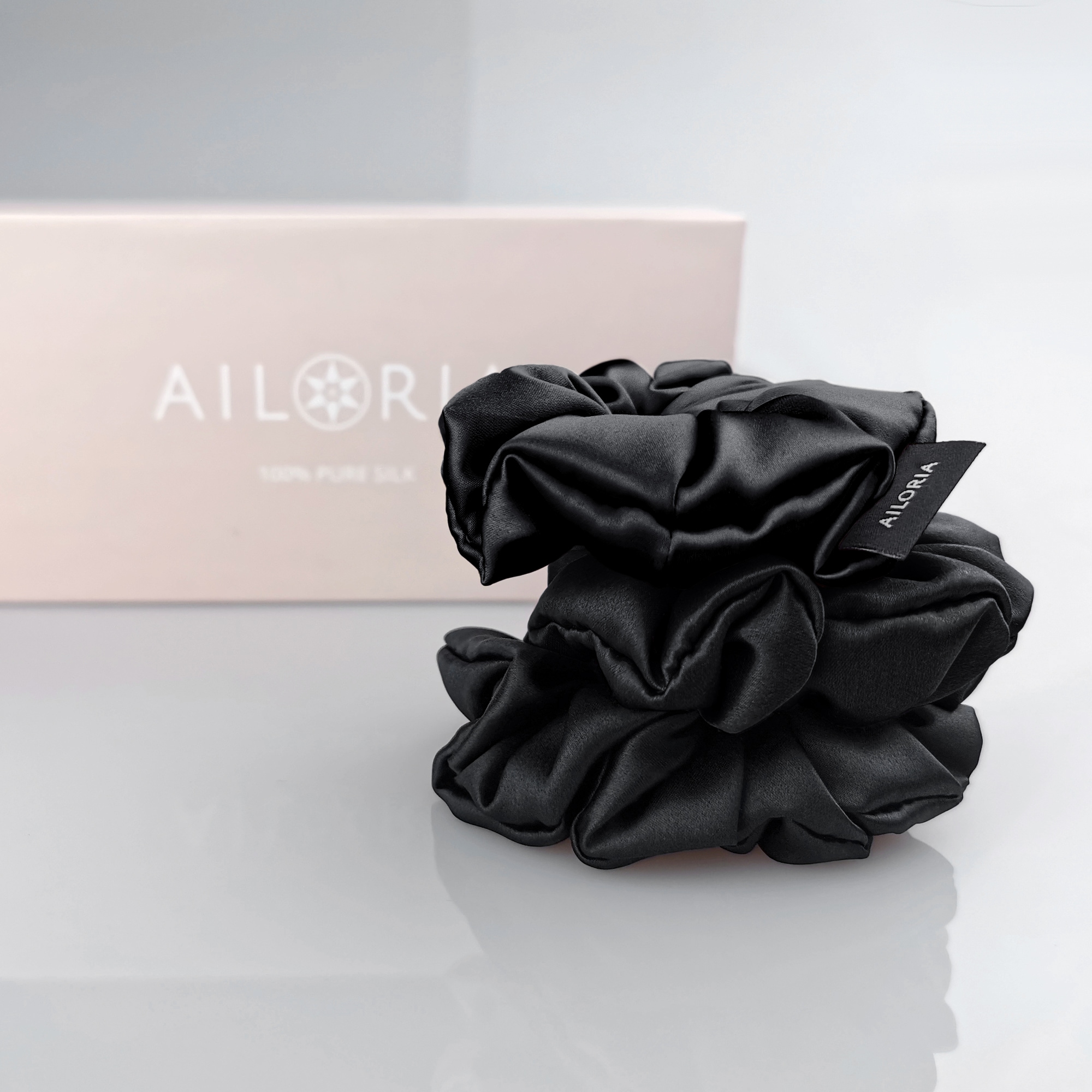 AILORIA Seidentuch »Set 3 Scrunchies M aus Seide DOUX«