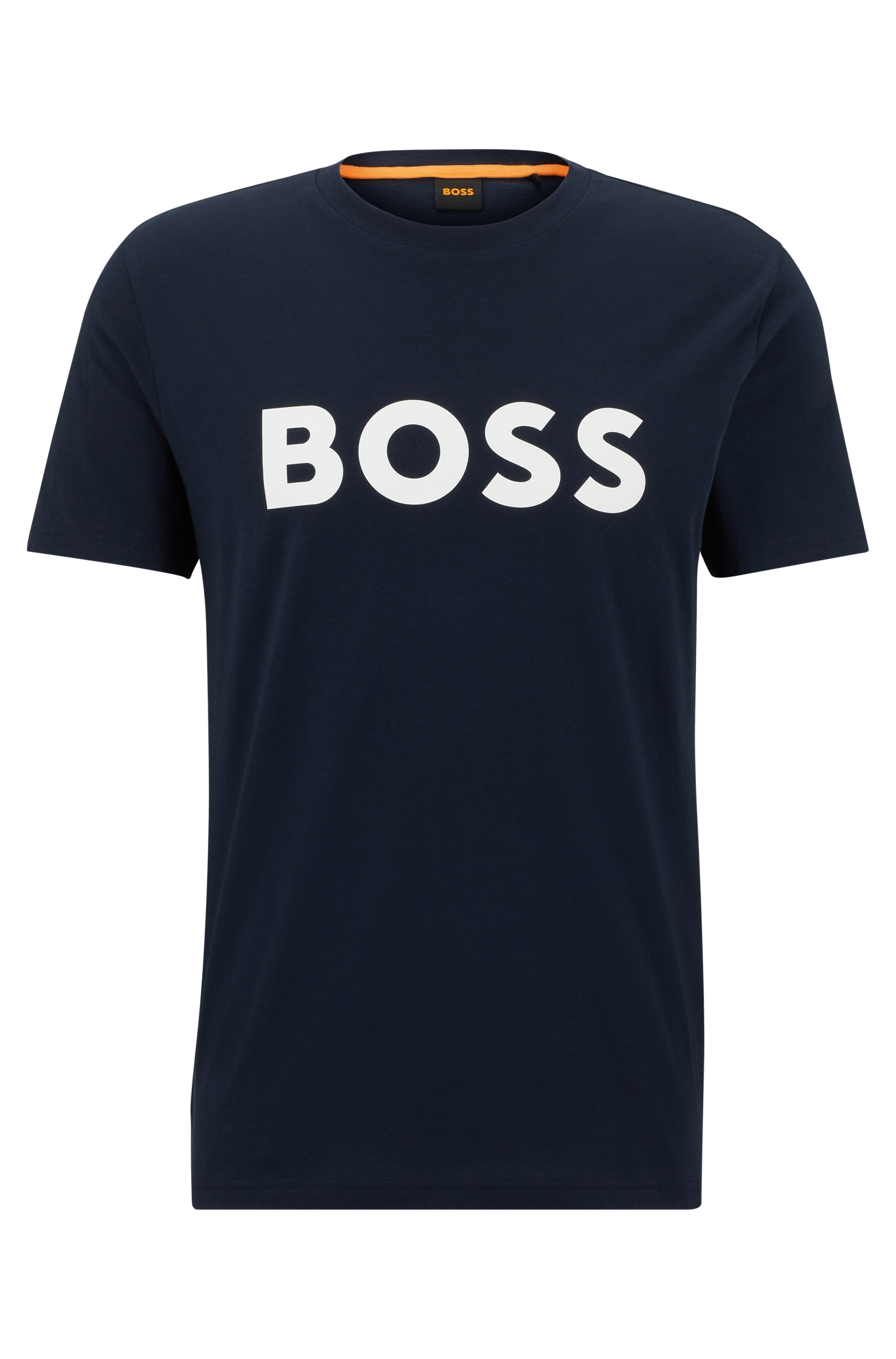 BOSS ORANGE Kurzarmshirt »Thinking 1 10246016 01«, (1 tlg.), mit Logoschriftzug-Frontprint