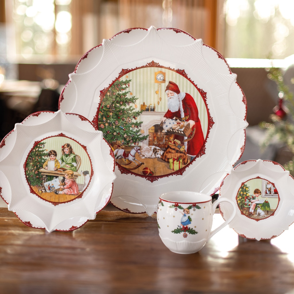 Villeroy & Boch Servierplatte »Gebäckteller "Santa bringt Geschenke" Toy's Fantasy ø 42,8 cm bunt«