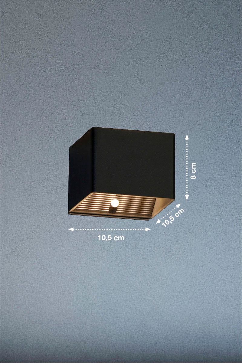 easy! BY FHL Außen-Wandleuchte »Magnetics«, 1 flammig, Leuchtmittel LED-Modul | LED fest integriert, MobilesLicht,Akkulampe,Farbwechsel,Dämmerungssensor,Spritzwasserschutz