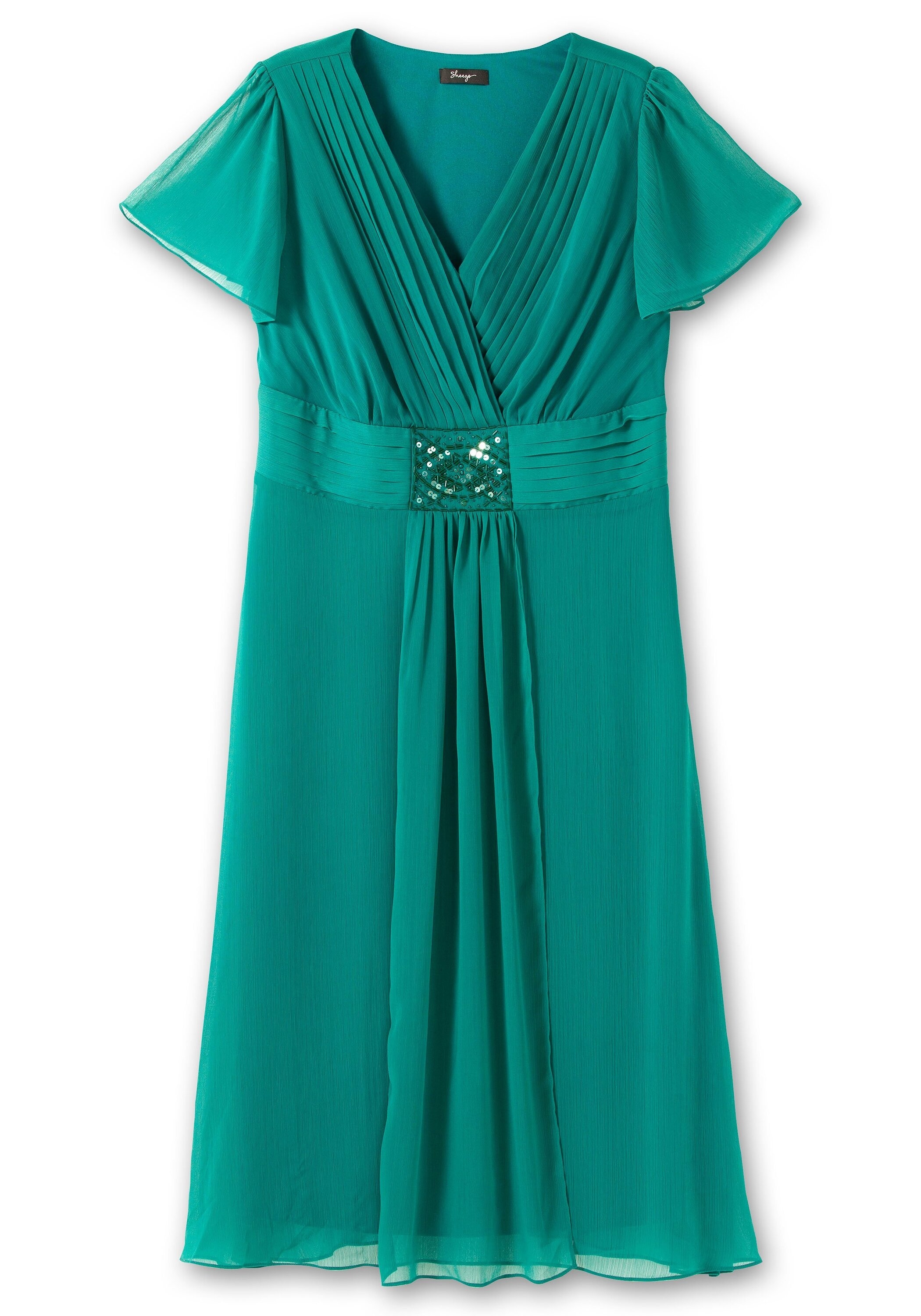 Sheego Abendkleid »Abendkleid mit Alloverdruck«