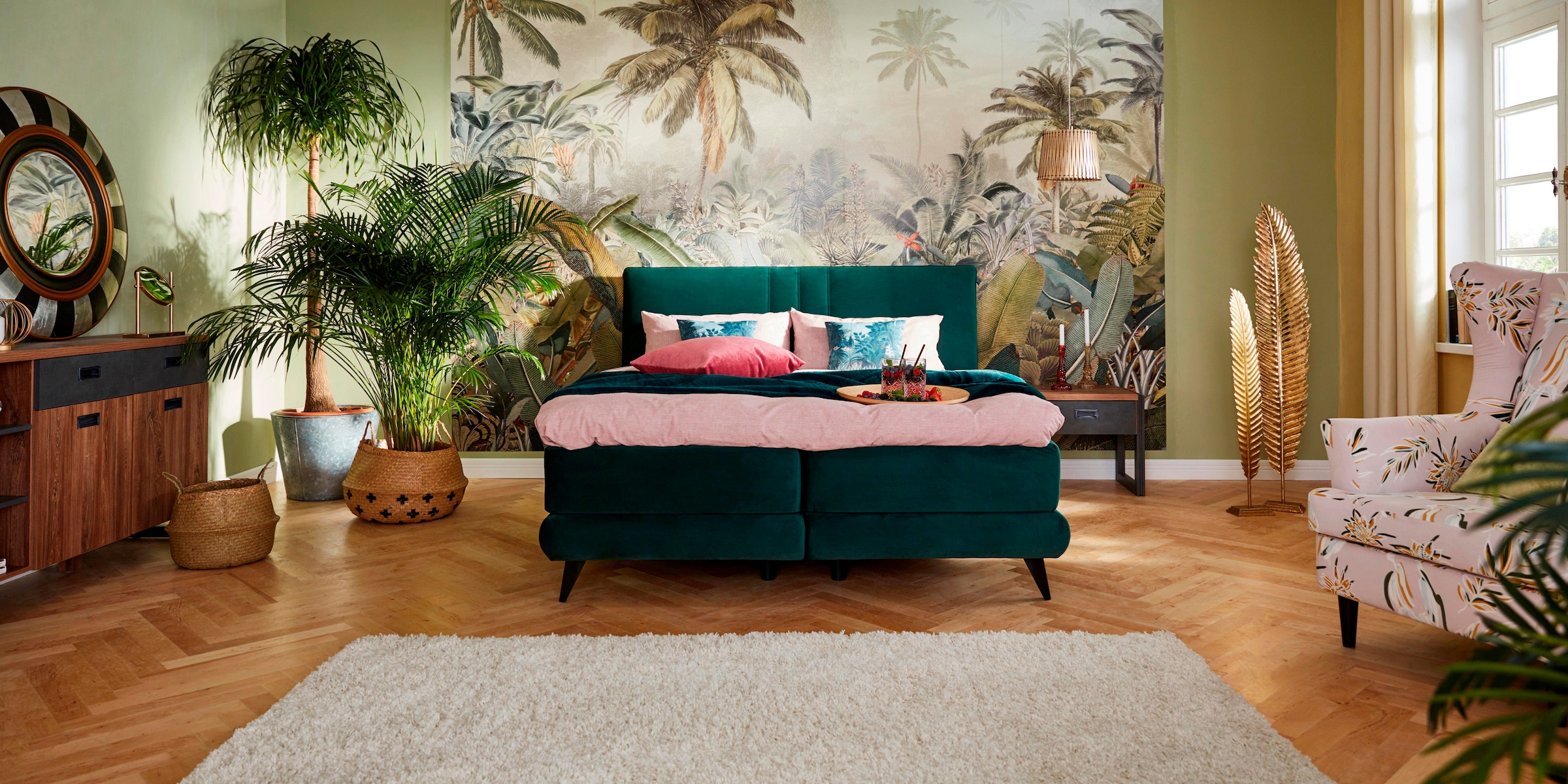 Komar Vliestapete »Vlies  - Amazonia - Größe 368 x 248 cm« bedruckt glatt Wohnzimmer, Schlafzimmer