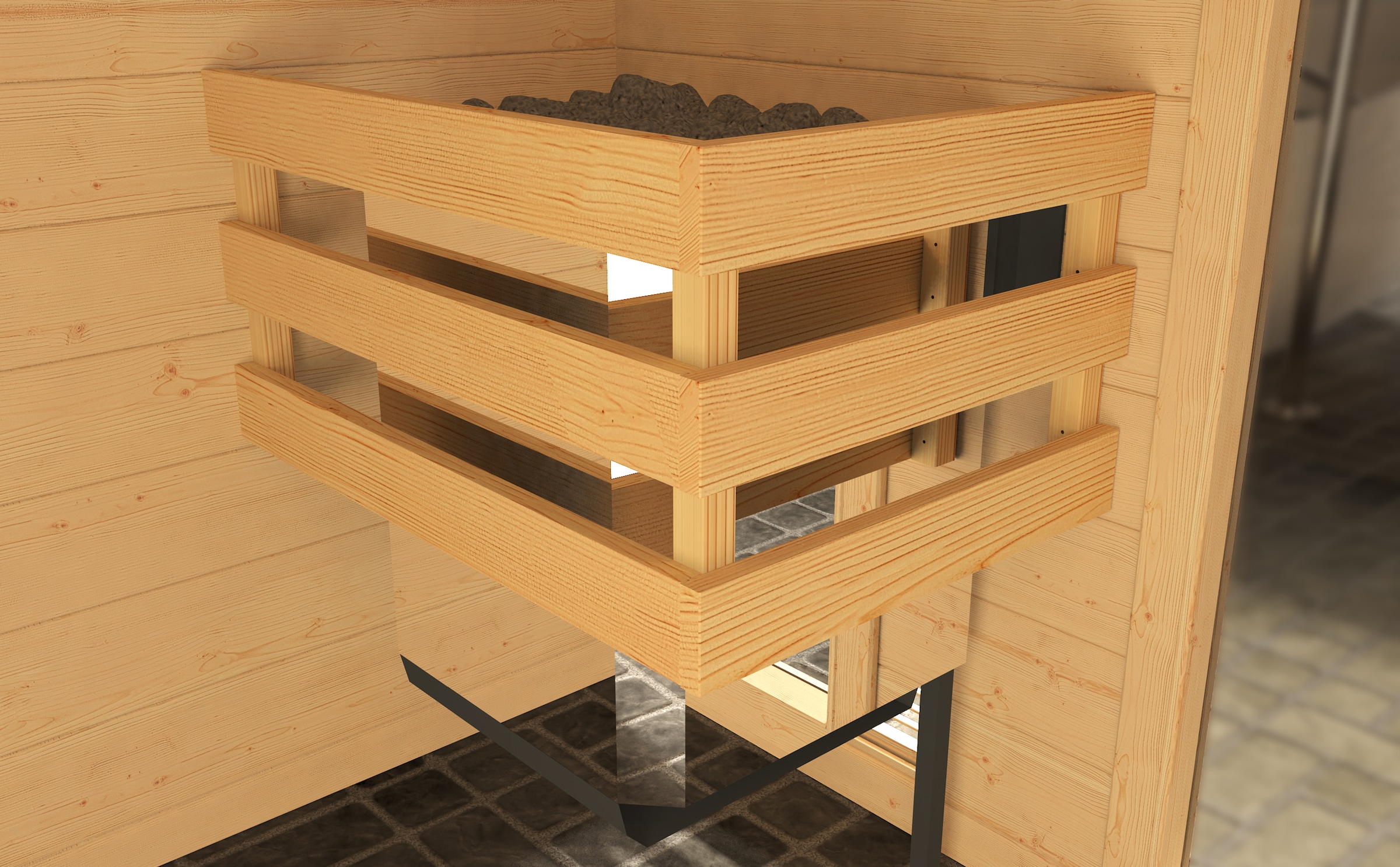 weka Infrarotkabine »Infrarotkabine UPPSALA Kombi inkl.« Sauna oder IR-Strahlung, moderne Ganzglastür