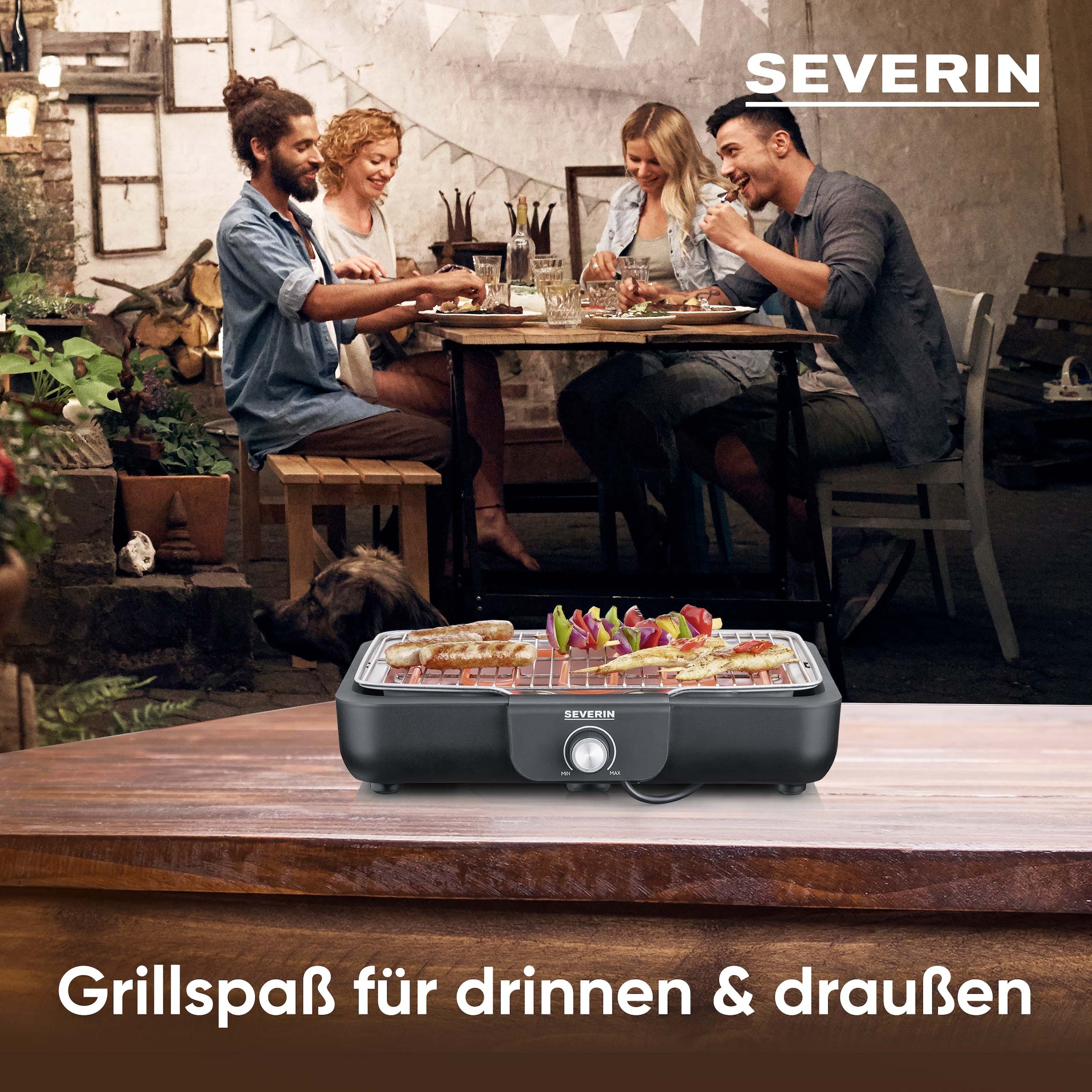 Severin Tischgrill »PG 8554 mit Grillrost« 2300 W Schnelle Aufheizzeiten bei einer max. Leistung von 2.300 W