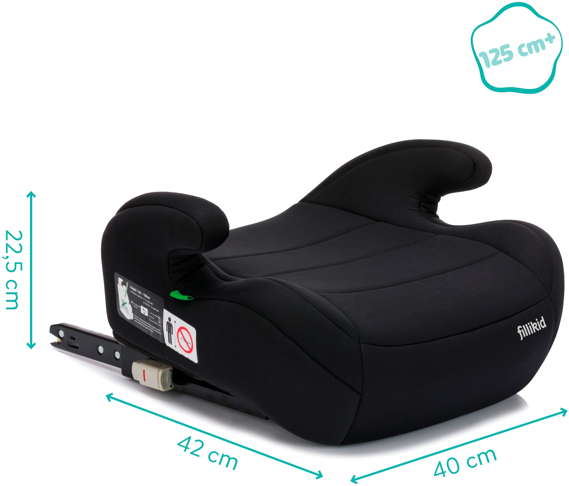 Fillikid Kindersitzerhöhung »Flow Fix mit Isofix«