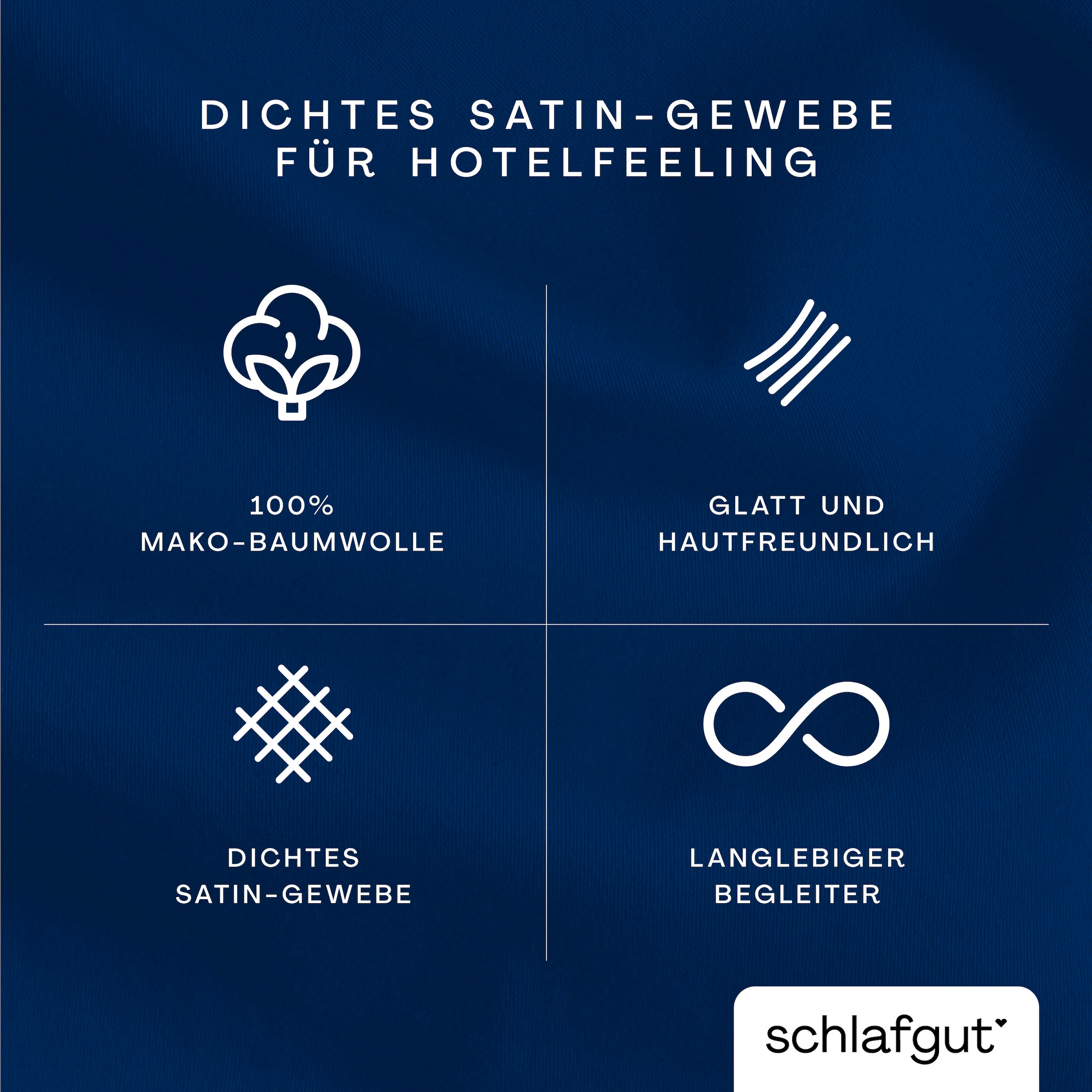 Schlafgut Bettbezug »Woven Satin« besonders dicht gewebt, Mix & Match: passender Kissenbezug erhältlich