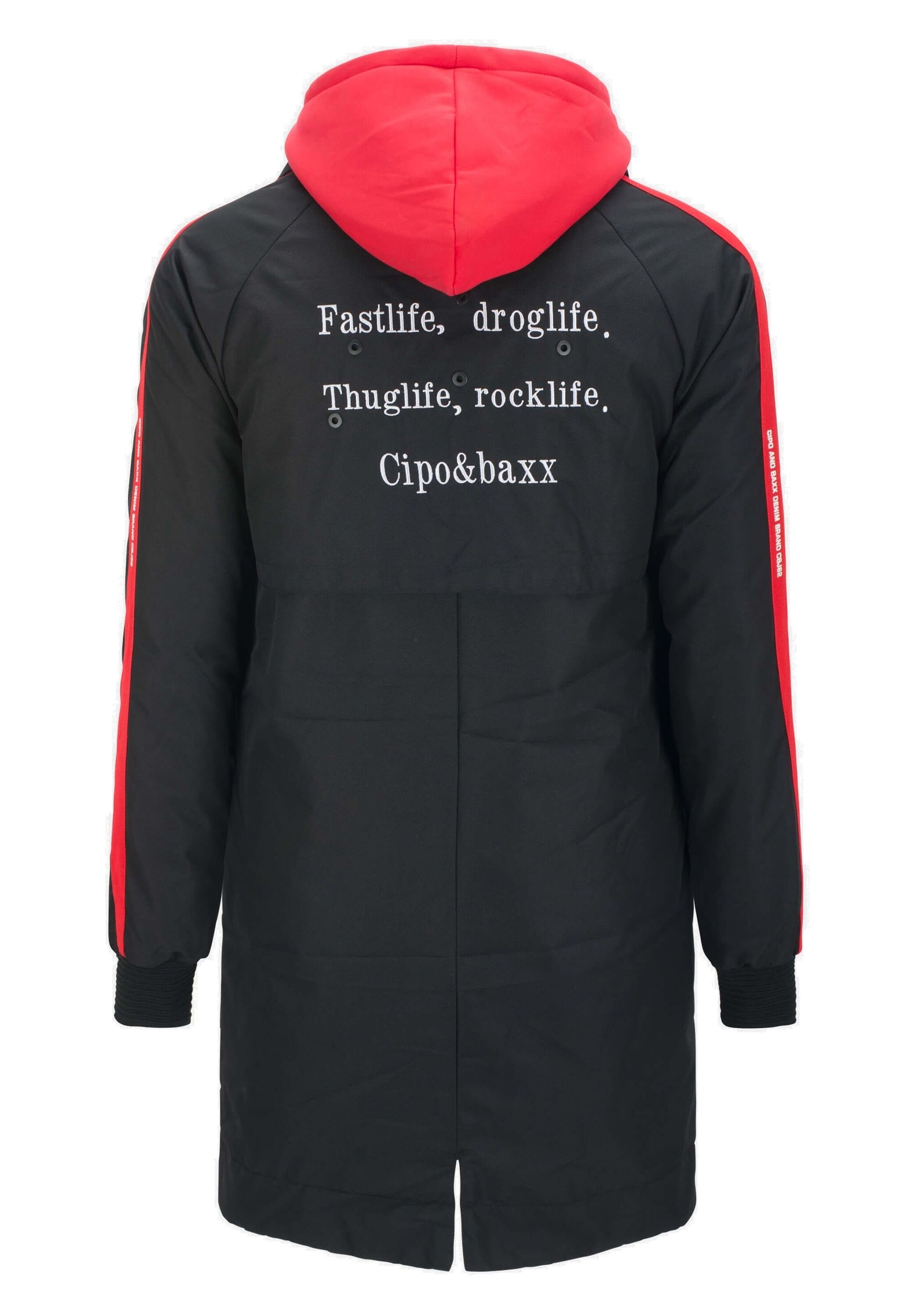 Cipo & Baxx Winterjacke »Cipo & Baxx Jacke« mit Kapuze mit Reißverschluss, CM146