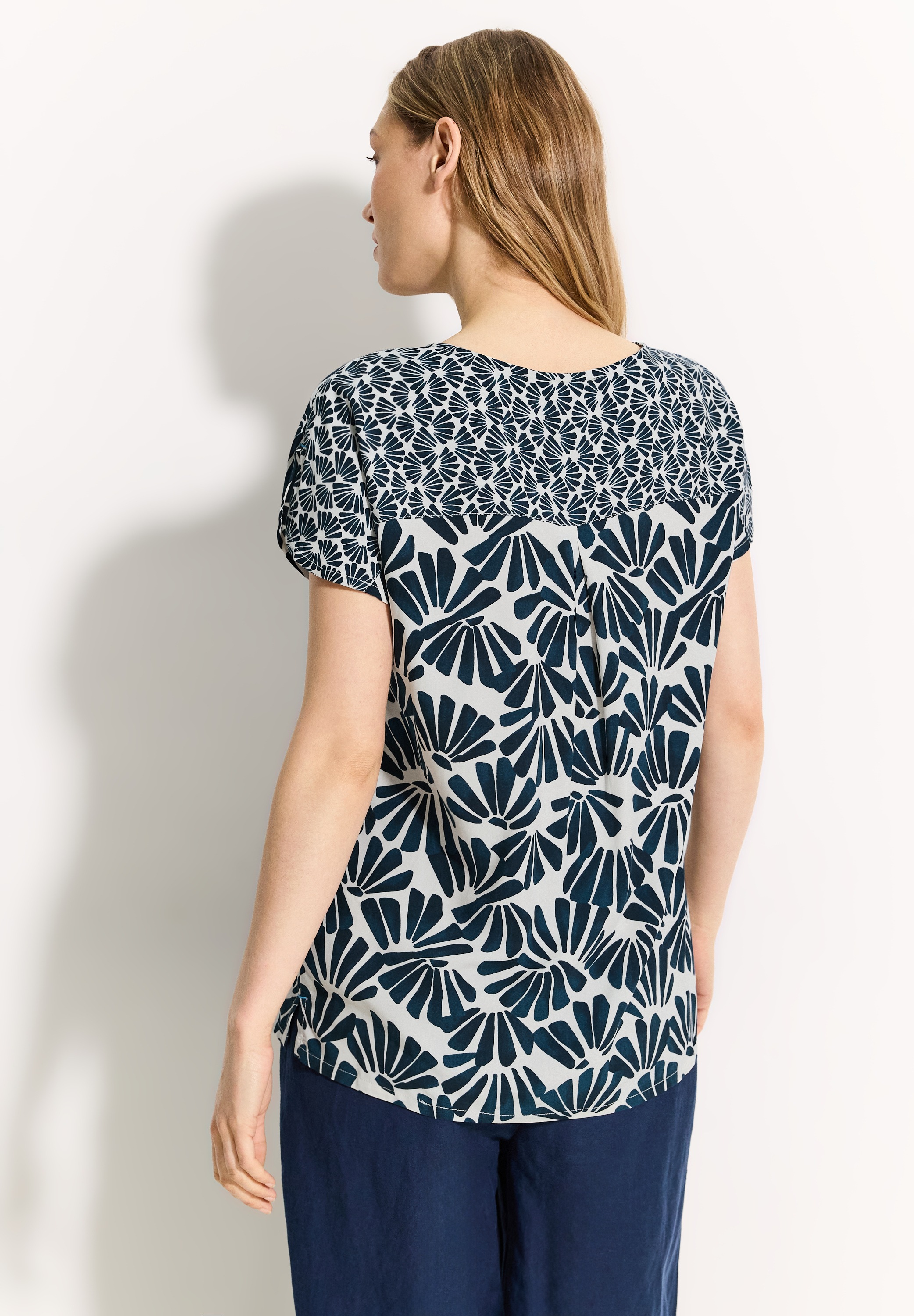Cecil Kurzarmbluse, mit All-Over Print