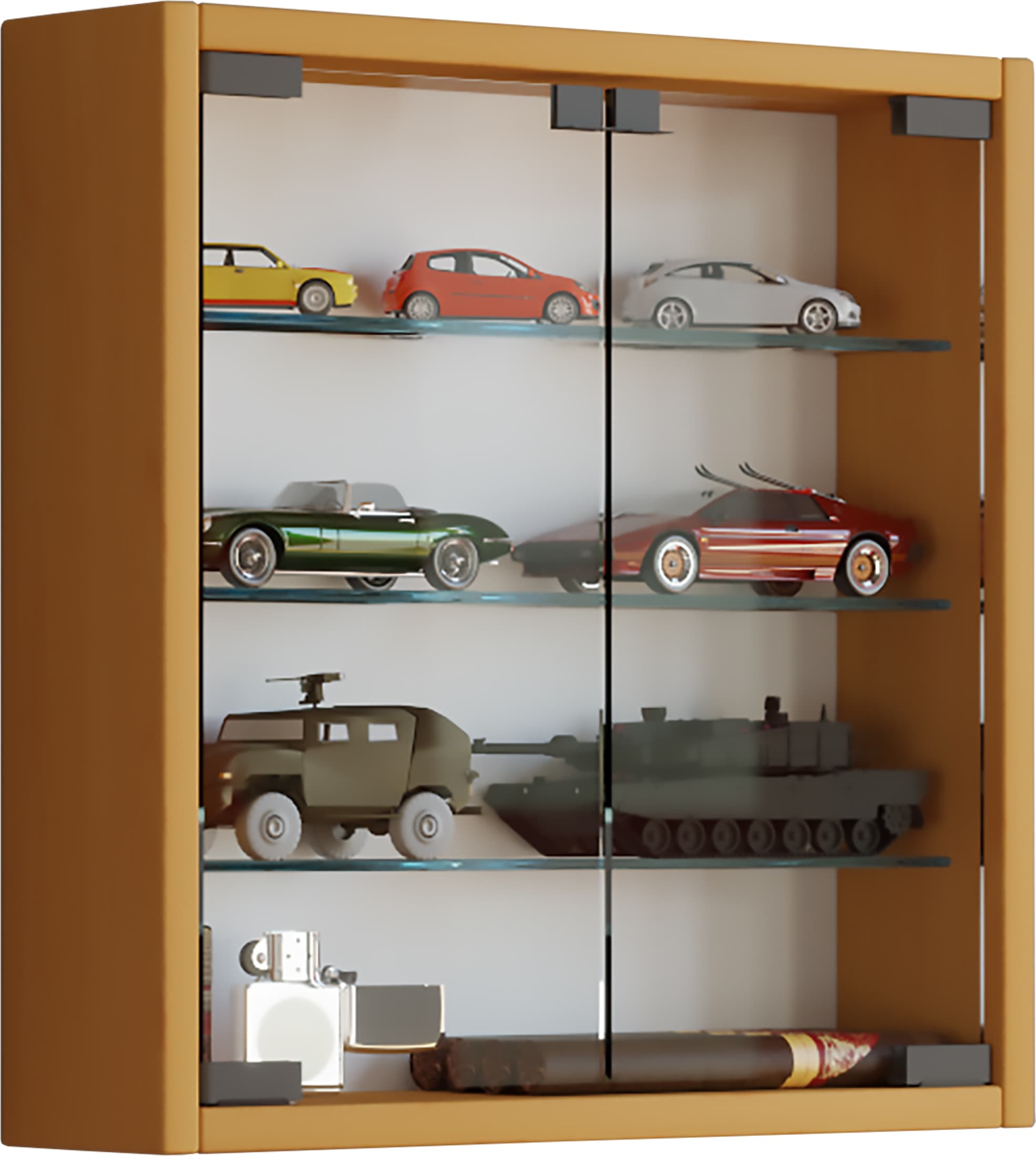 VCM Wandregal »Hängevitrine Wandvitrine Sammel Deko Mandosa S« 1 Stk. tlg.