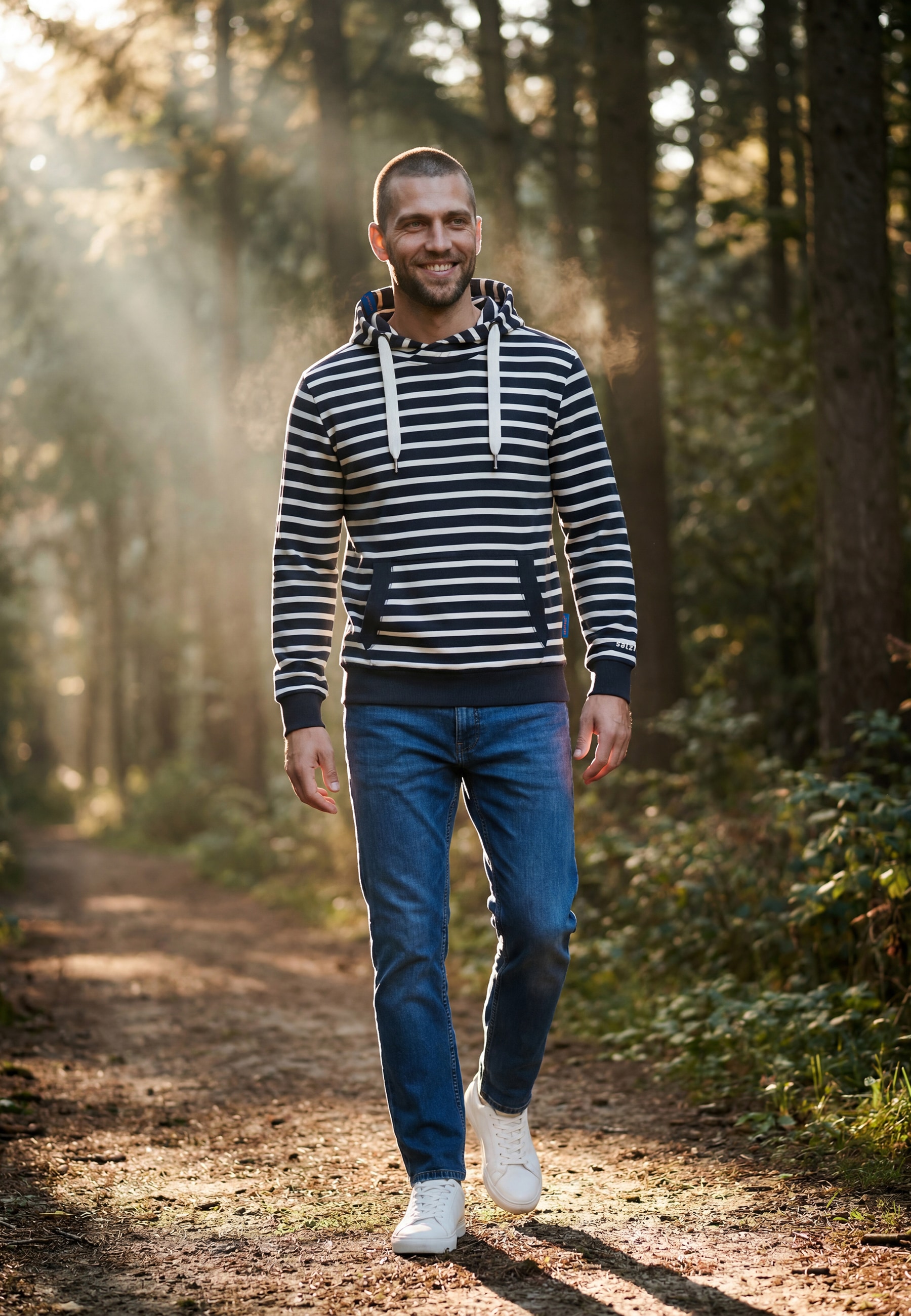 salzhaut Kapuzenpullover »Hoodie HEFF - RINGEL«