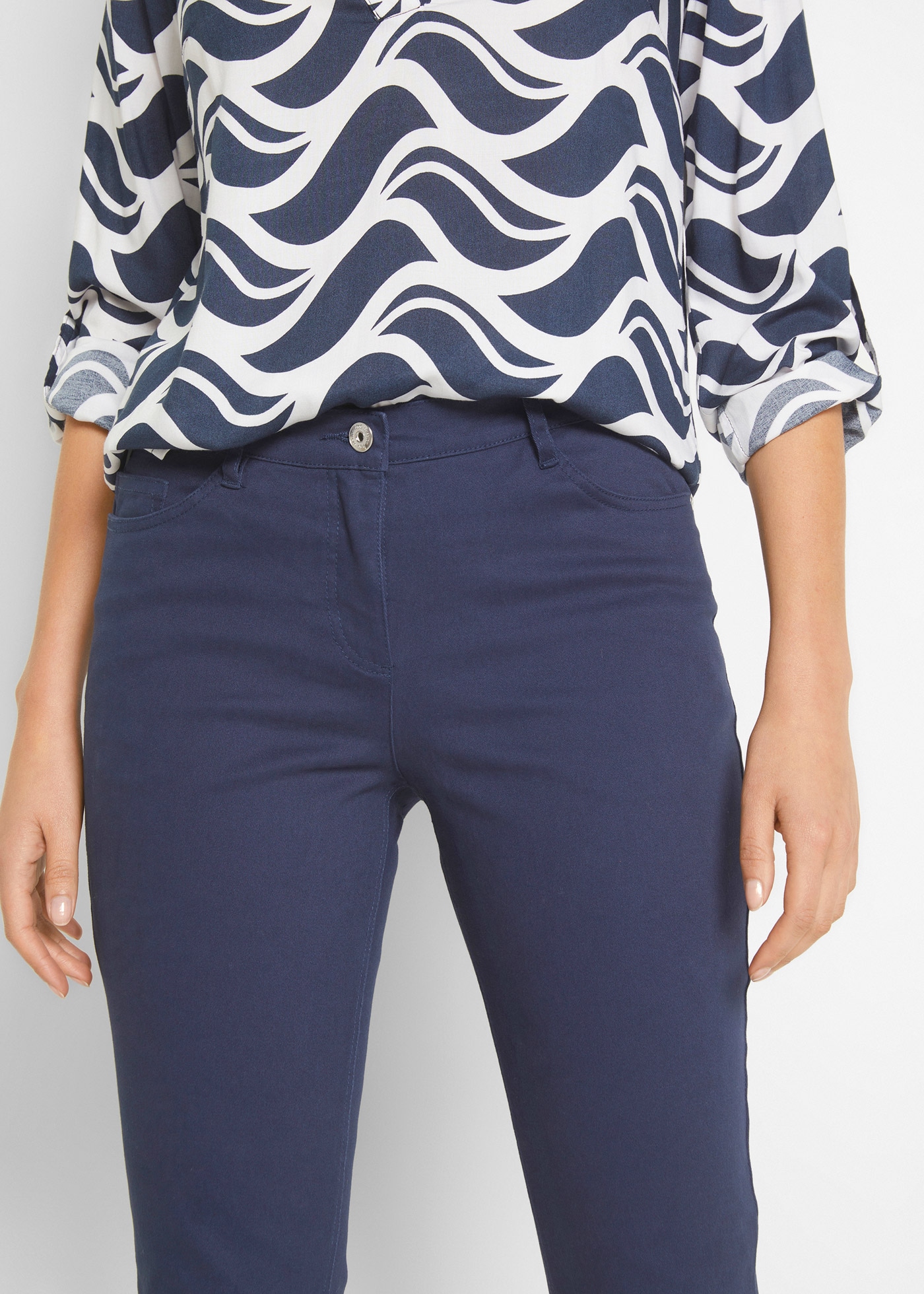 bonprix Stretch-Hose  7/8-Länge, schmale Passform, aus überwiegend Baumwolle