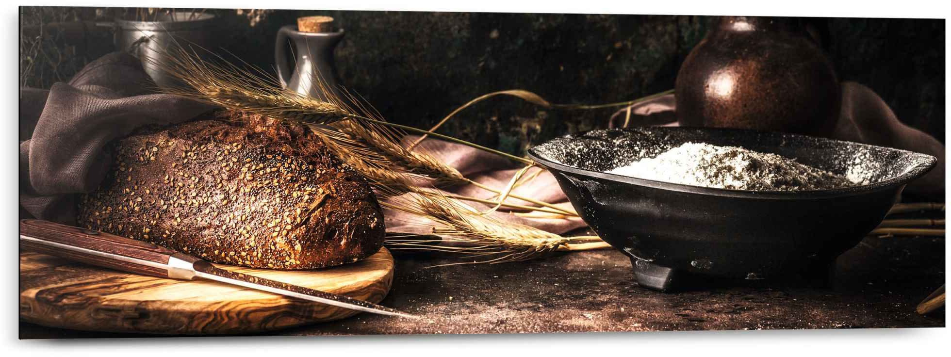 (1 »Wandbild - - Zutaten«, Essen, Reinders! bestellen St.) Getreide Brot Stilleben Wandbild Küche - bequem Bäcker
