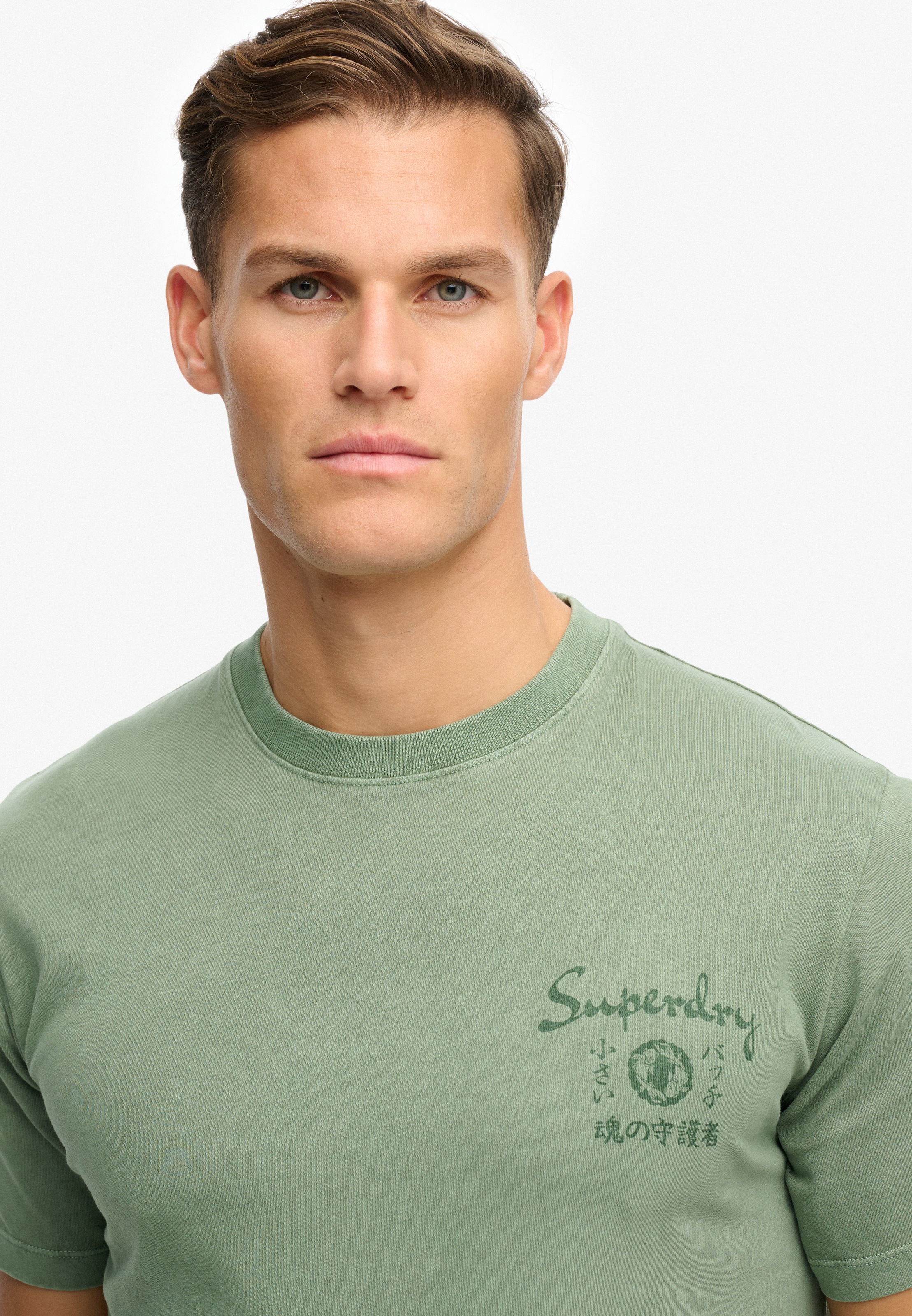 Superdry Rundhalsshirt »TOKYO NARRATIVE LOOSE TEE« mit coolem Tattoo-Print