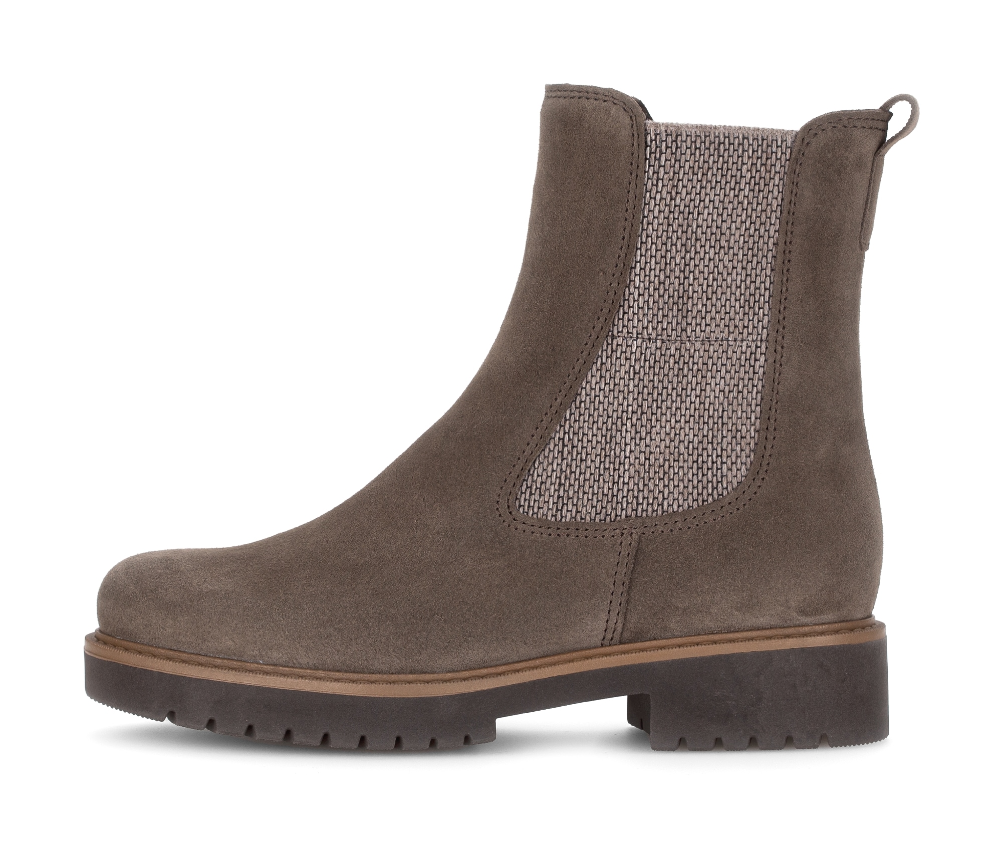 Gabor Chelseaboots »KOS«, Blockabsatz, Stiefelette in Komfortweite H (= sehr weit)