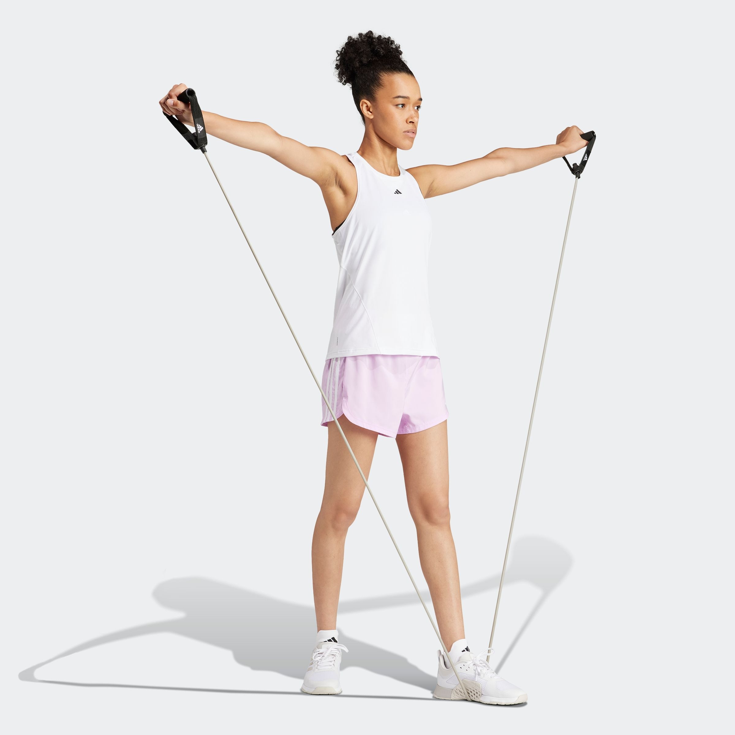 adidas Performance Shorts »PACER WVN HIGH«, (1 tlg.), Woven Trainingsshorts mit hohem Bund