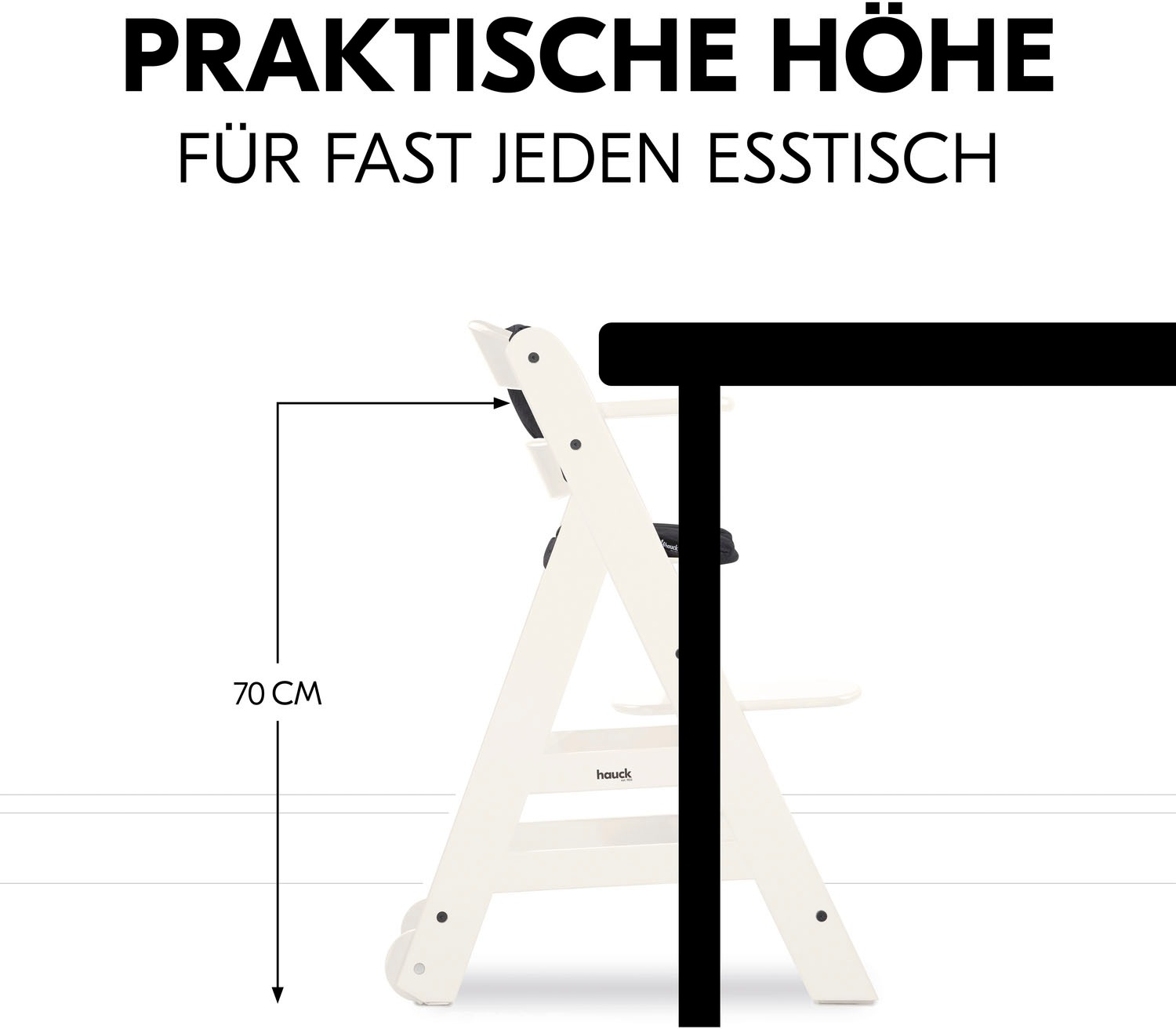 Hauck Hochstuhl »Beta+, White«, FSC® - schützt Wald - weltweit