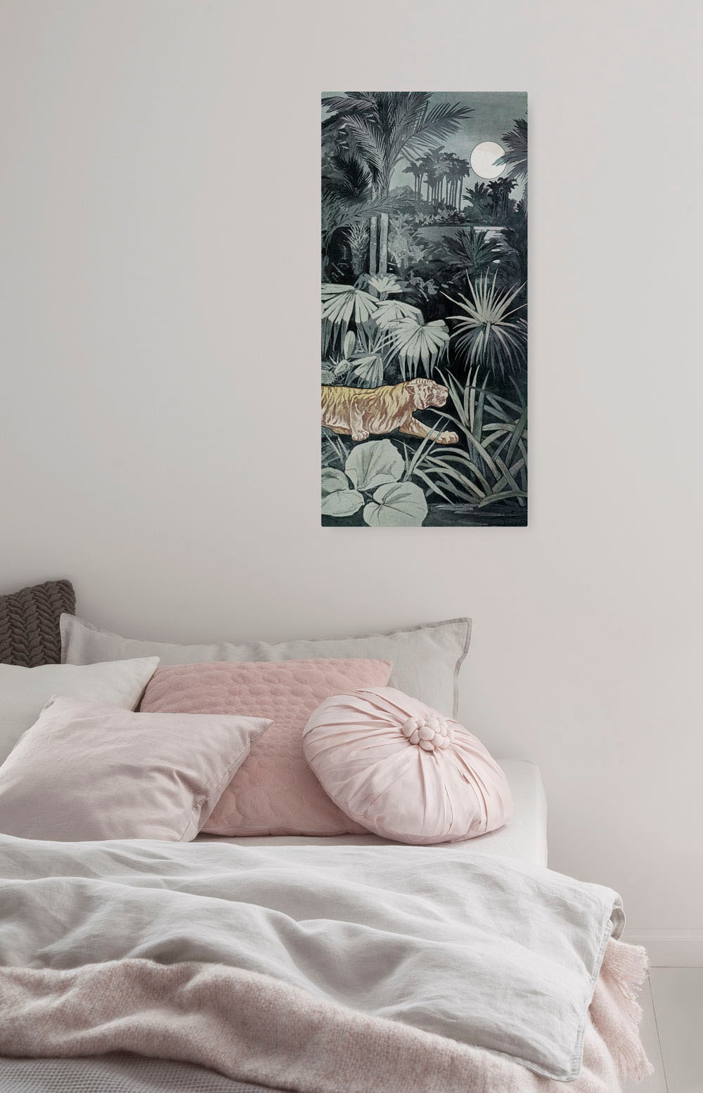 Komar Leinwandbild »Creeping Tiger - Größe 40 x 90 cm«, Natur, (1 St.), Keilrahmenbild mi Echtholzrahmen