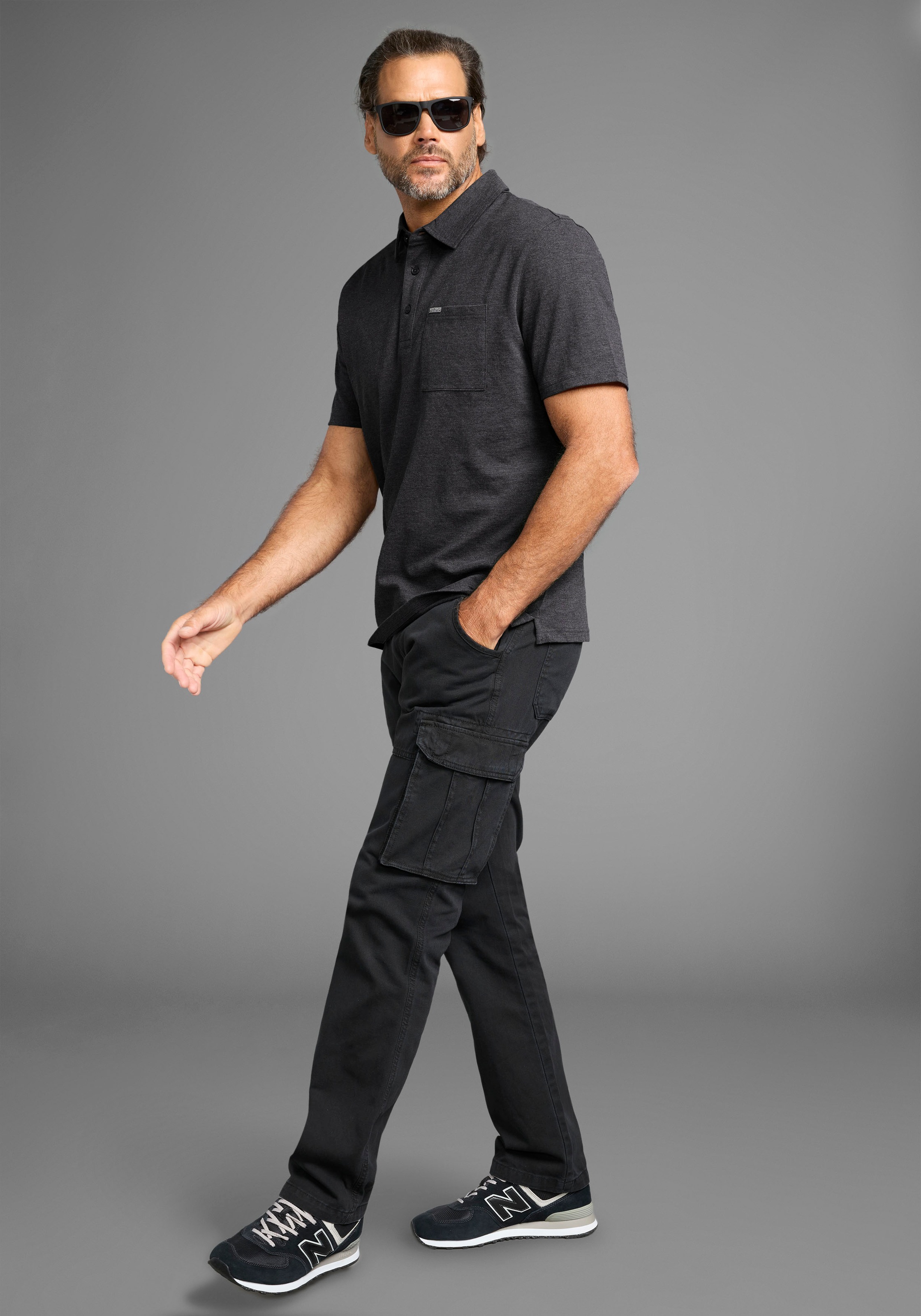 Man's World Poloshirt, mit Brusttasche