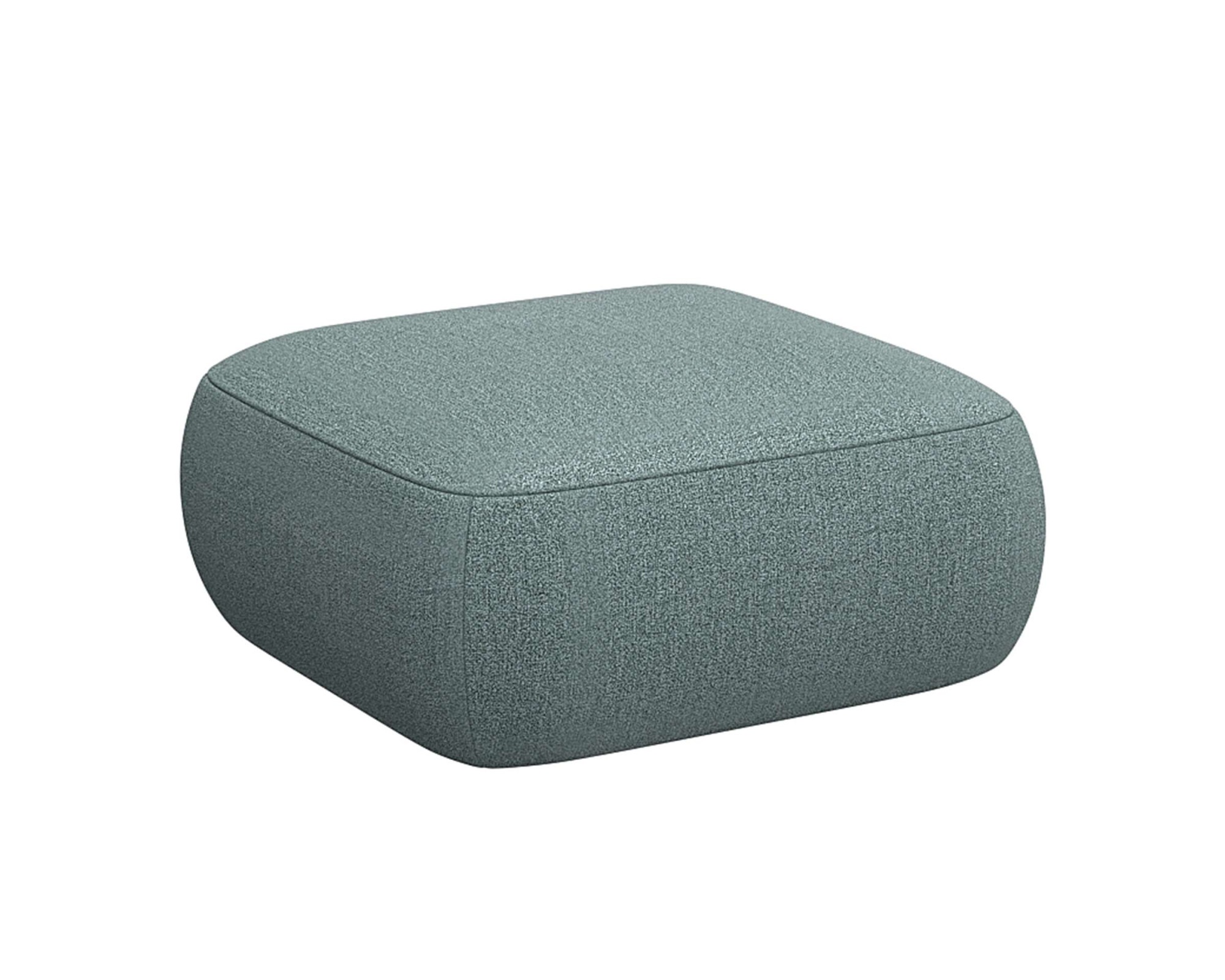 FLEXLUX Pouf »Torino, rund, bodennah, Sitzhocker, Polsterhocker«, Modernes, organisches Hocker-Design, Kaltschaum, Wellenunterfederung