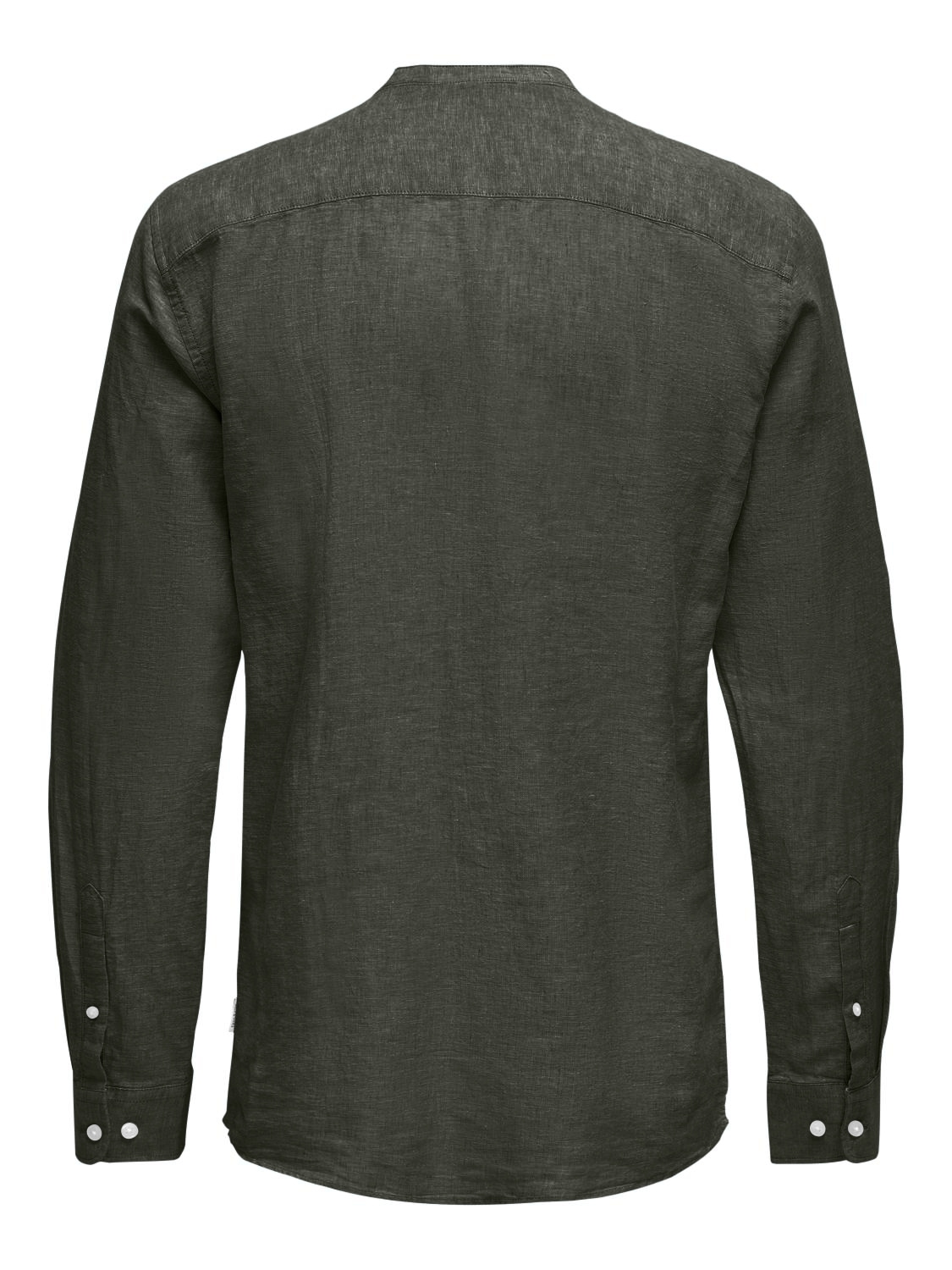 ONLY & SONS Langarmhemd »ONSCAIDEN LS SOLID LINEN MAO SHIRT NOOS«