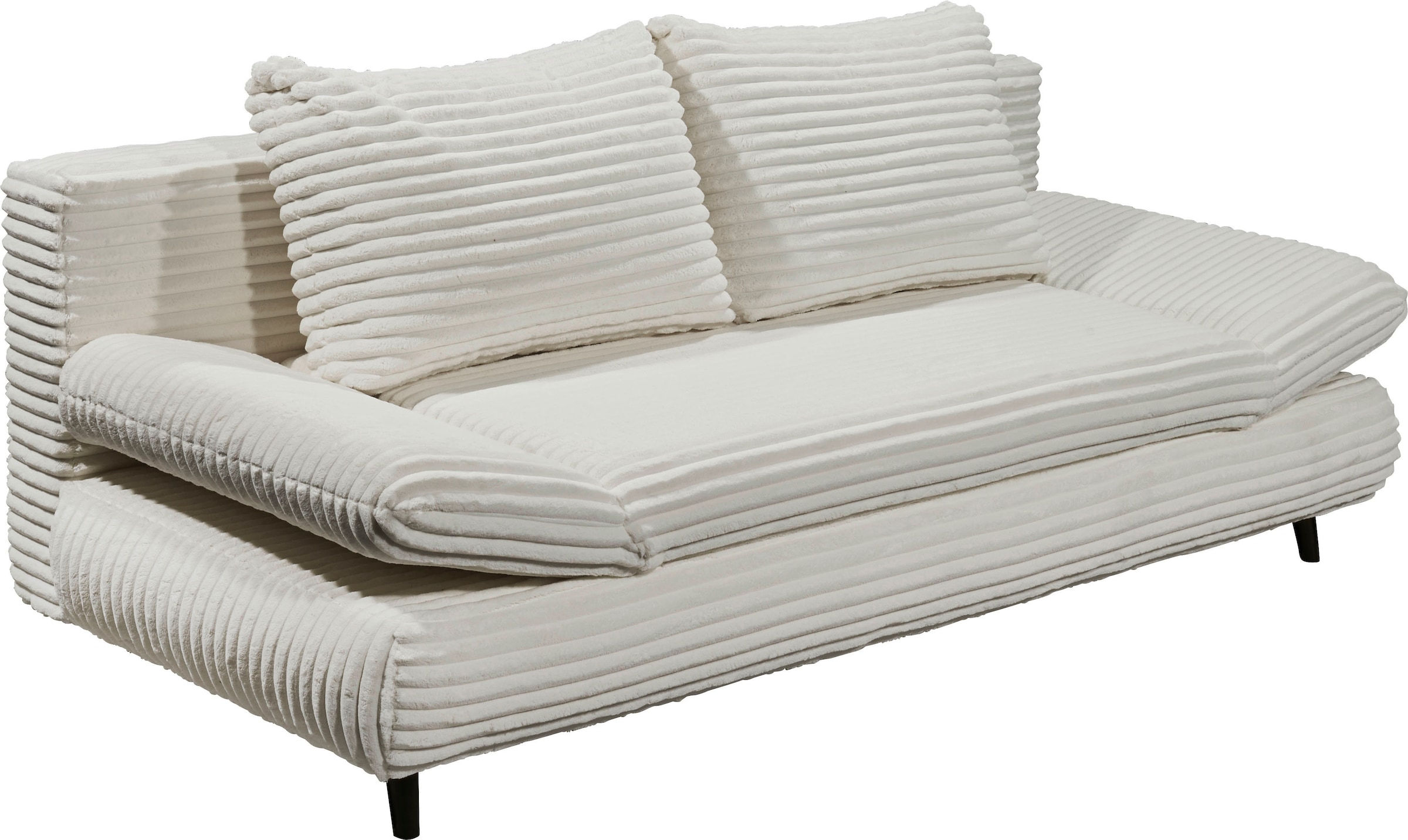 ED EXCITING DESIGN Schlafsofa »Sunny«, frei im Raum stellbar, mit Bettkasten, Schlaffunktion & 2 Rückenkissen