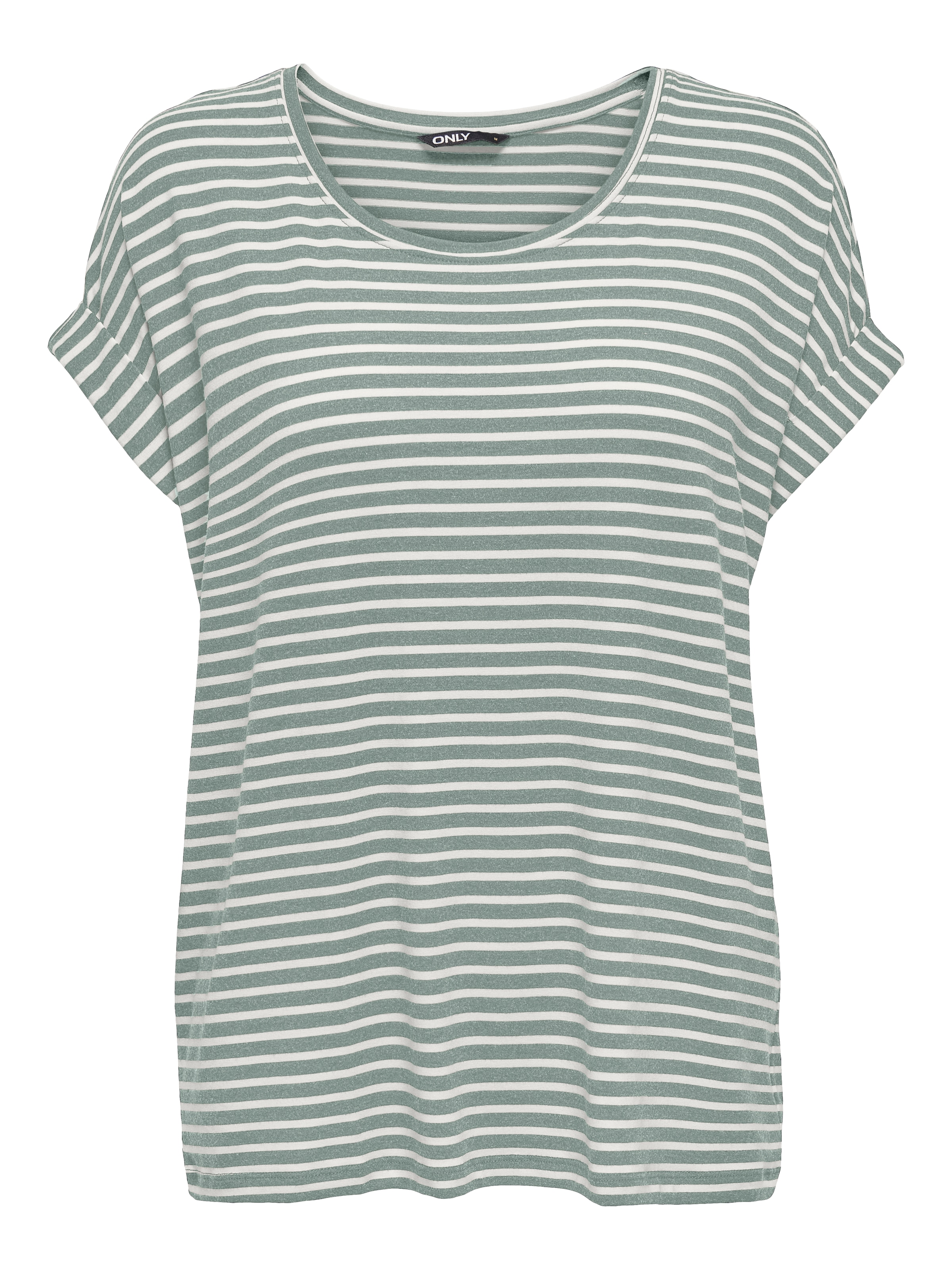 ONLY CARMAKOMA Kurzarmshirt »CARMOSTER STRIPE S/S O-NECK TOP JRS NOOS«