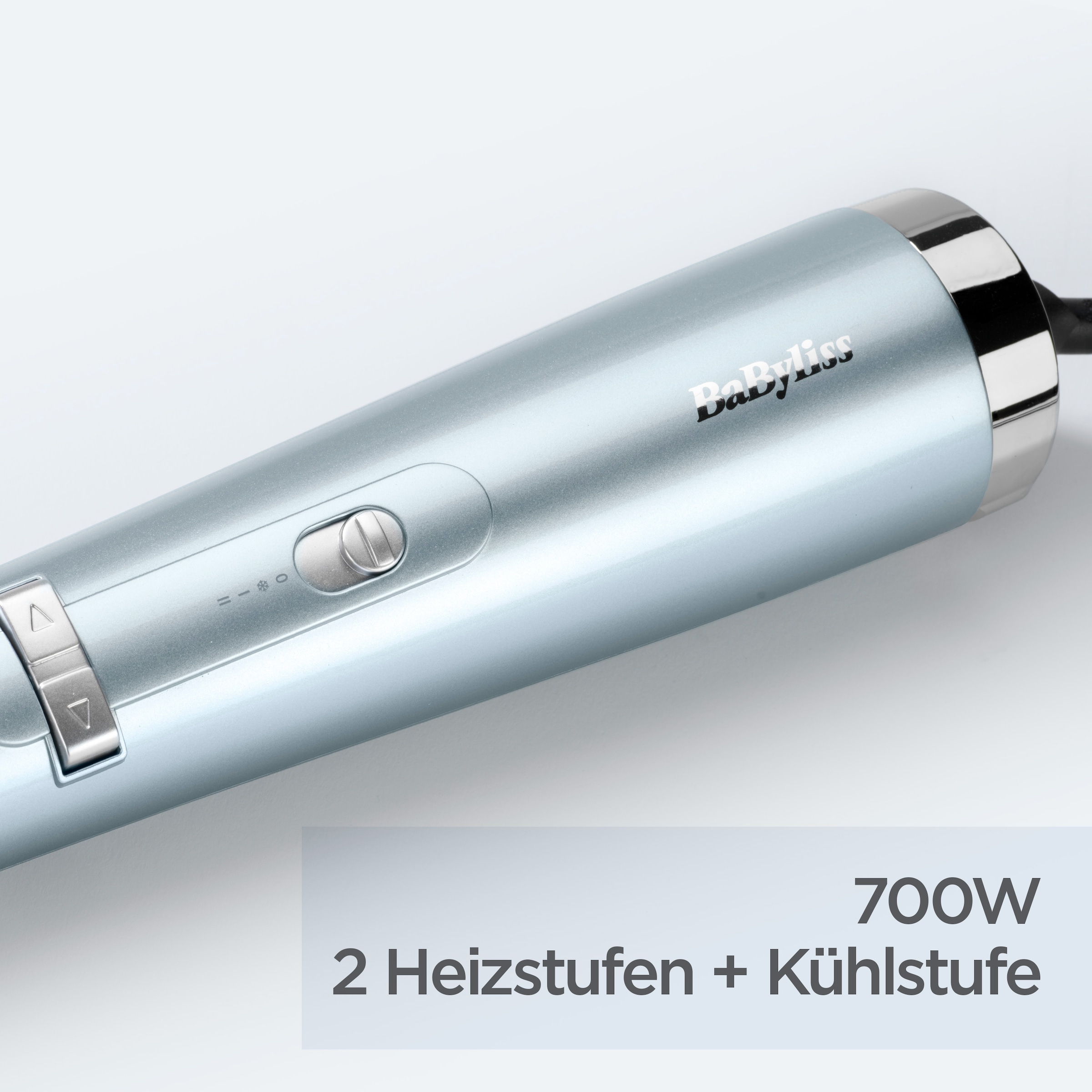 BaByliss Warmluftbürste »BaByliss Hydro Fusion rotierende Warmluftbürste, Anti-Frizz, AS773E« Rundbürstenföhn mit Dual-Ionen, Keramik & 50 mm Rundbürste, 700W