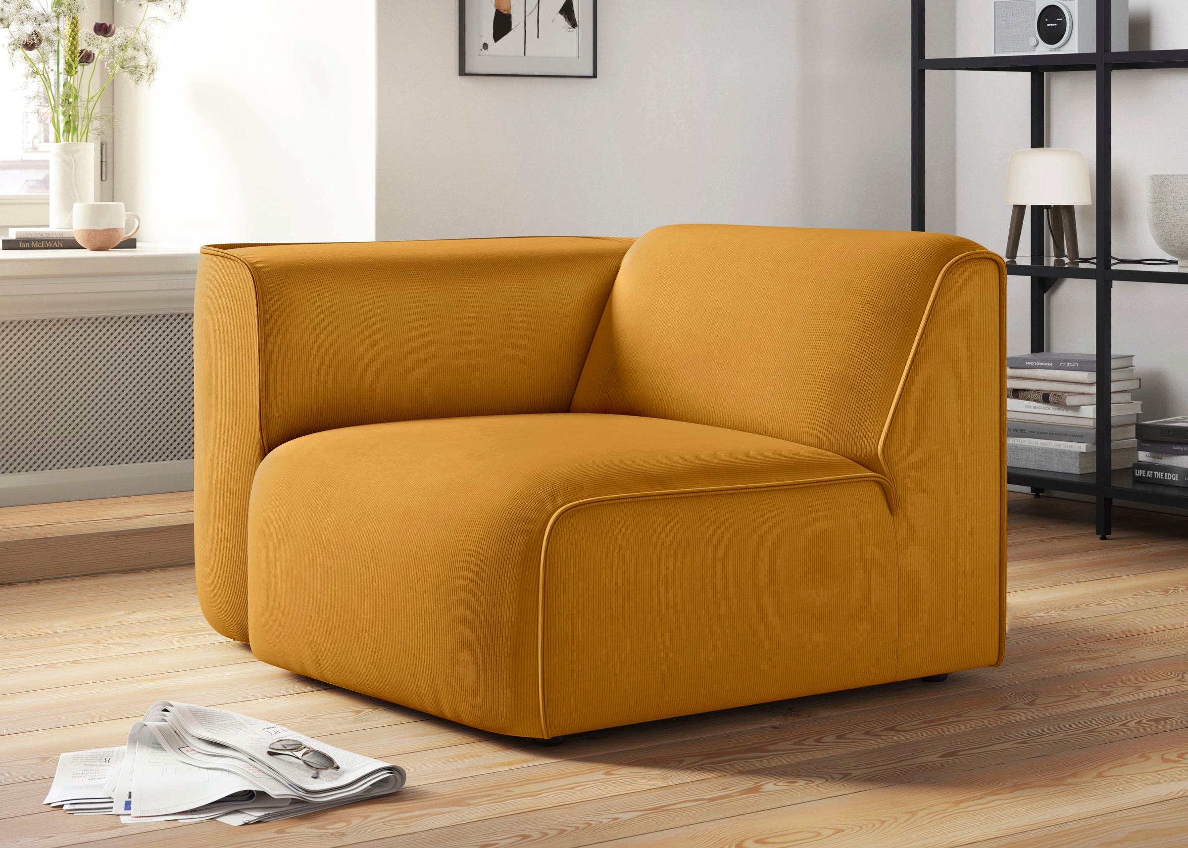 RAUM.ID Sessel »Merid Sofa-Eckelement, Maße B/T/H: 109/97/46 cm«, als Modul oder separat verwendbar, für individuelle Zusammenstellung