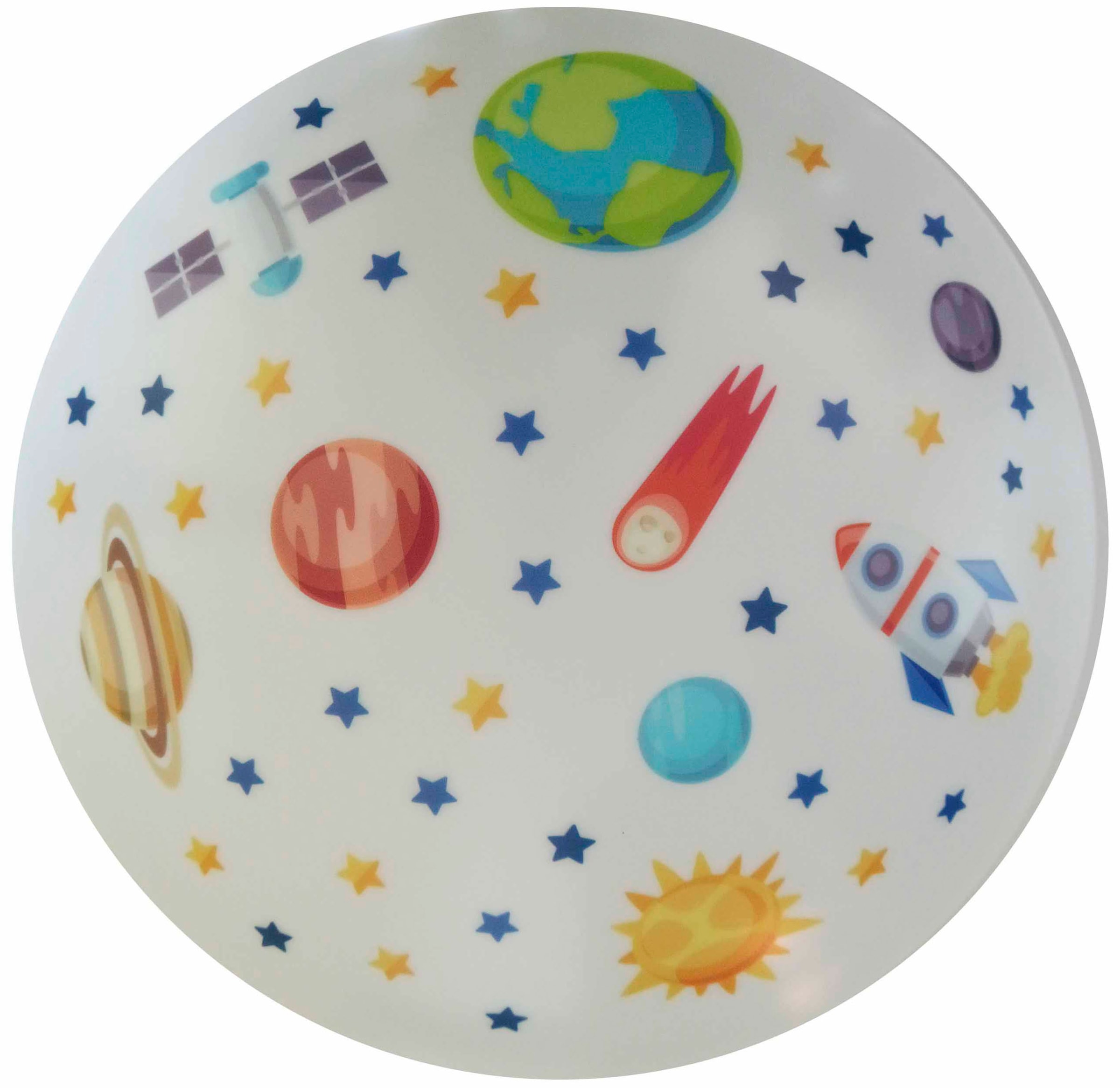niermann Deckenleuchte »Deckenschale Weltall, Kinderlampe« E27 1 Stk. bruchsicherer Kunststoff,  Kinderzimmer