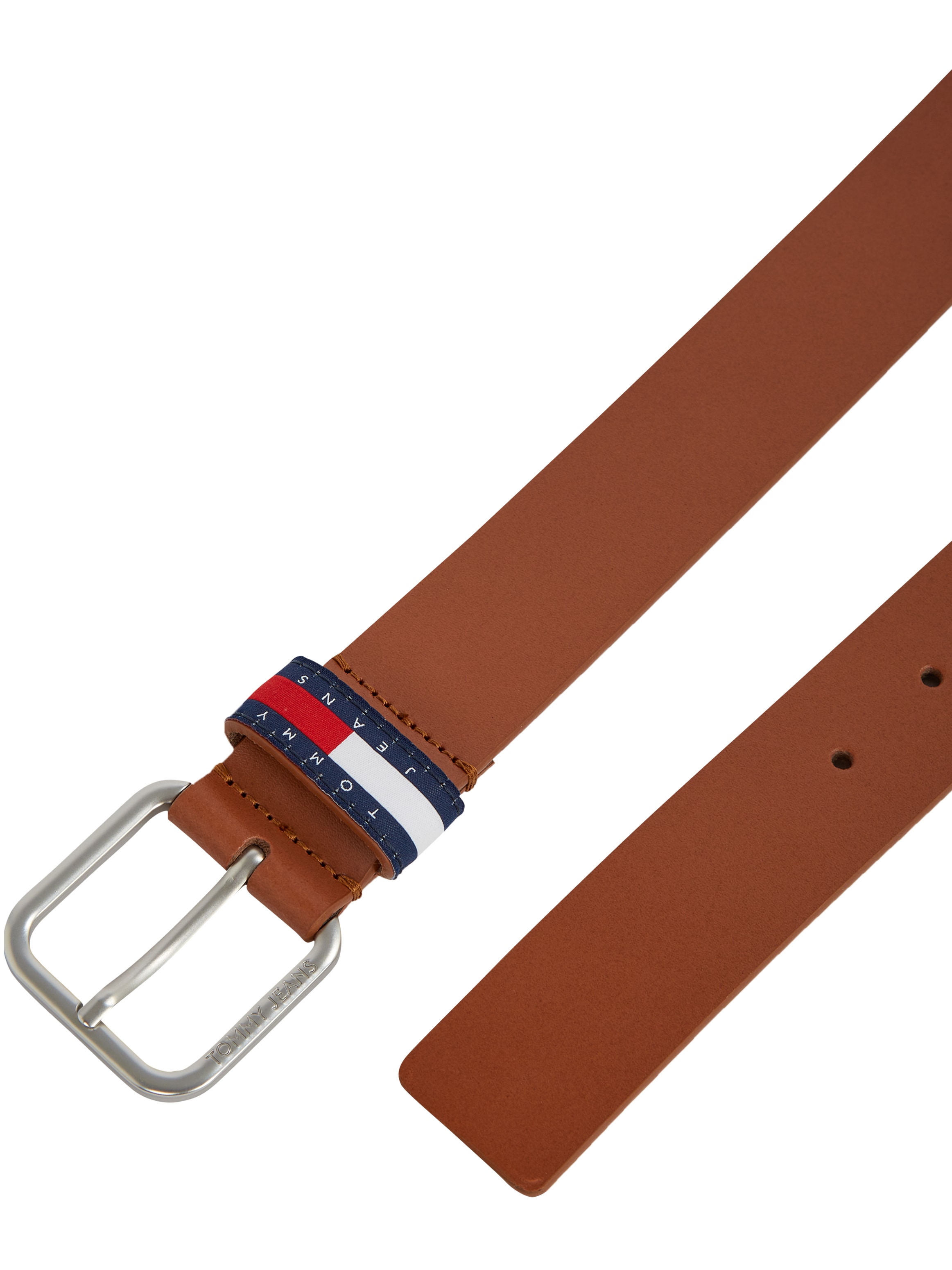 Tommy Jeans Ledergürtel »TJM RYAN 3.5«, Schlaufe mit Tommy Jeans-Badge