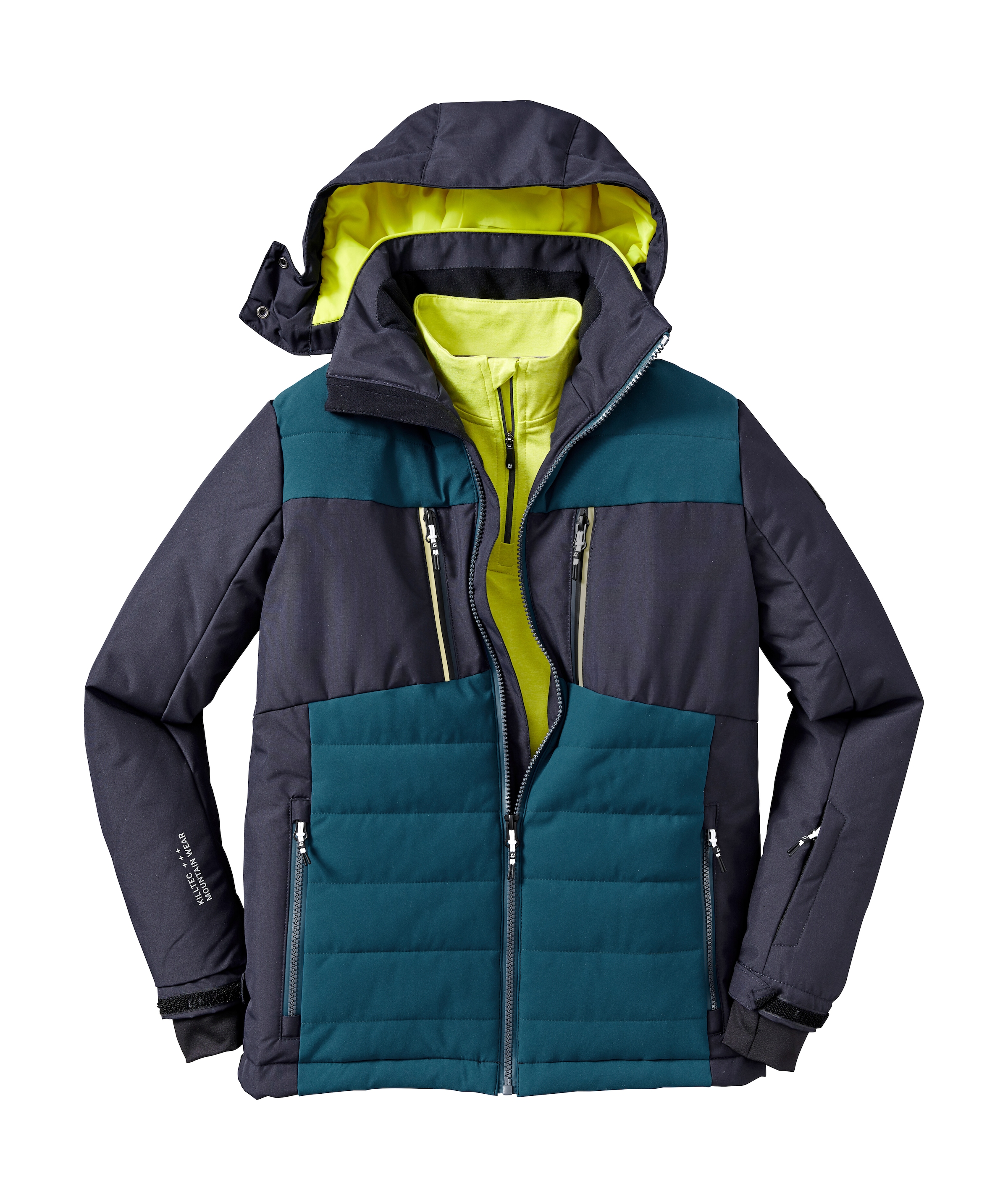 Killtec Skijacke »KSW 385 BYS SKI JCKT«, Winddichte, wasserabweisende Kinderjacke mit abnehmbarer Kapuze