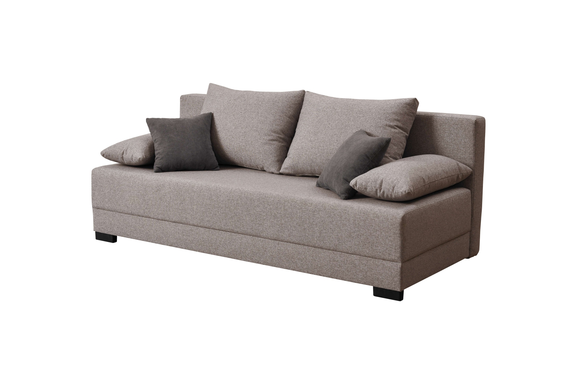 INOSIGN Schlafsofa »Sierra, 198 cm, mit Bettfunktion (150/198 cm) und Bettkasten,«, inkl. loser Rücken-, Zier- und Armlehnkissen