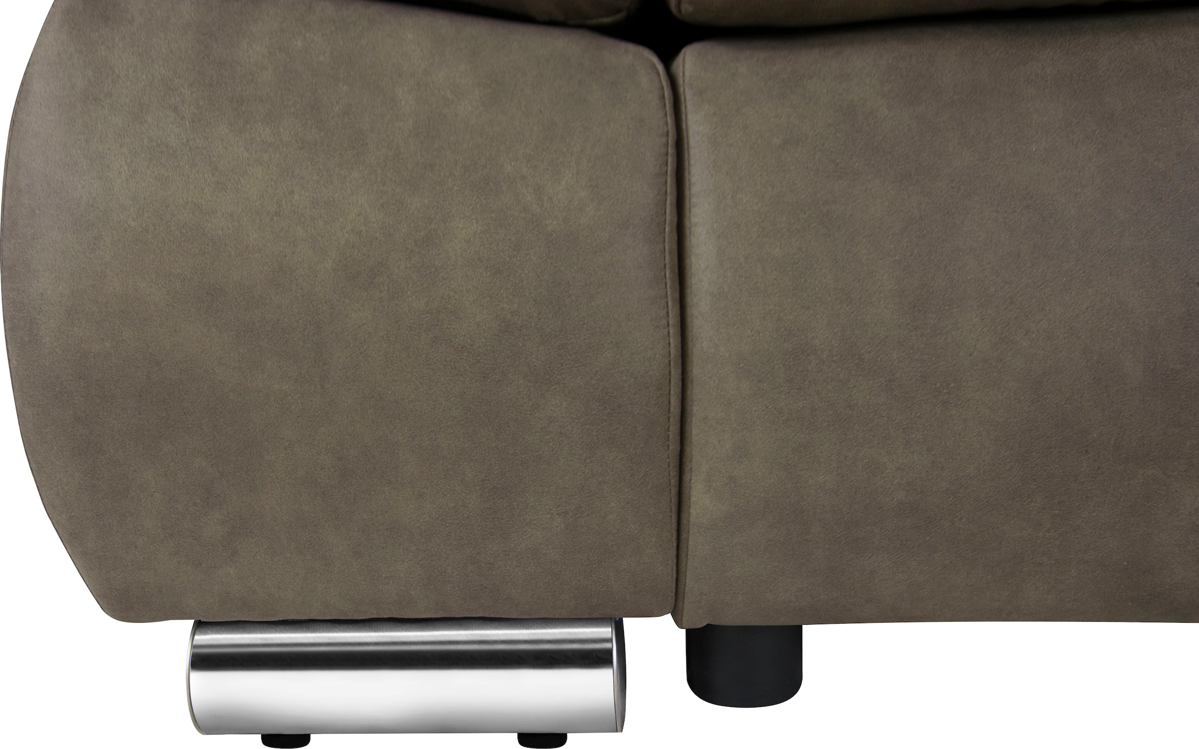 Home affaire Ecksofa »Acra L-Form« mit Bettfunktion und Bettkasten, in Mattenoptik