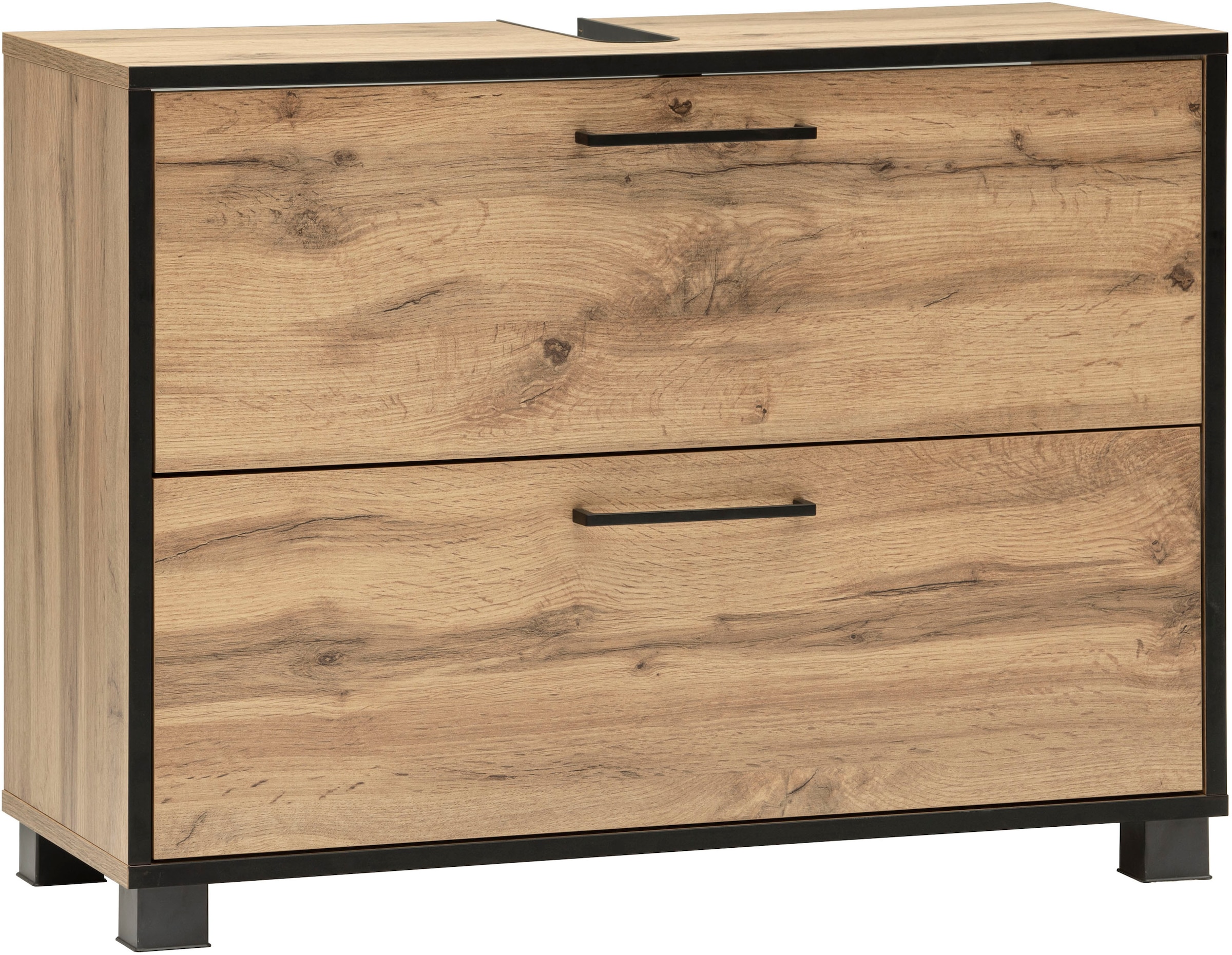Schildmeyer Waschbeckenunterschrank »MAX, 1 Klappe & 1 Schublade, Breite 80,2 cm, MADE IN GERMANY« 1 Stk. tlg. gedämpfte Liftbeschläge, MADE IN GERMANY