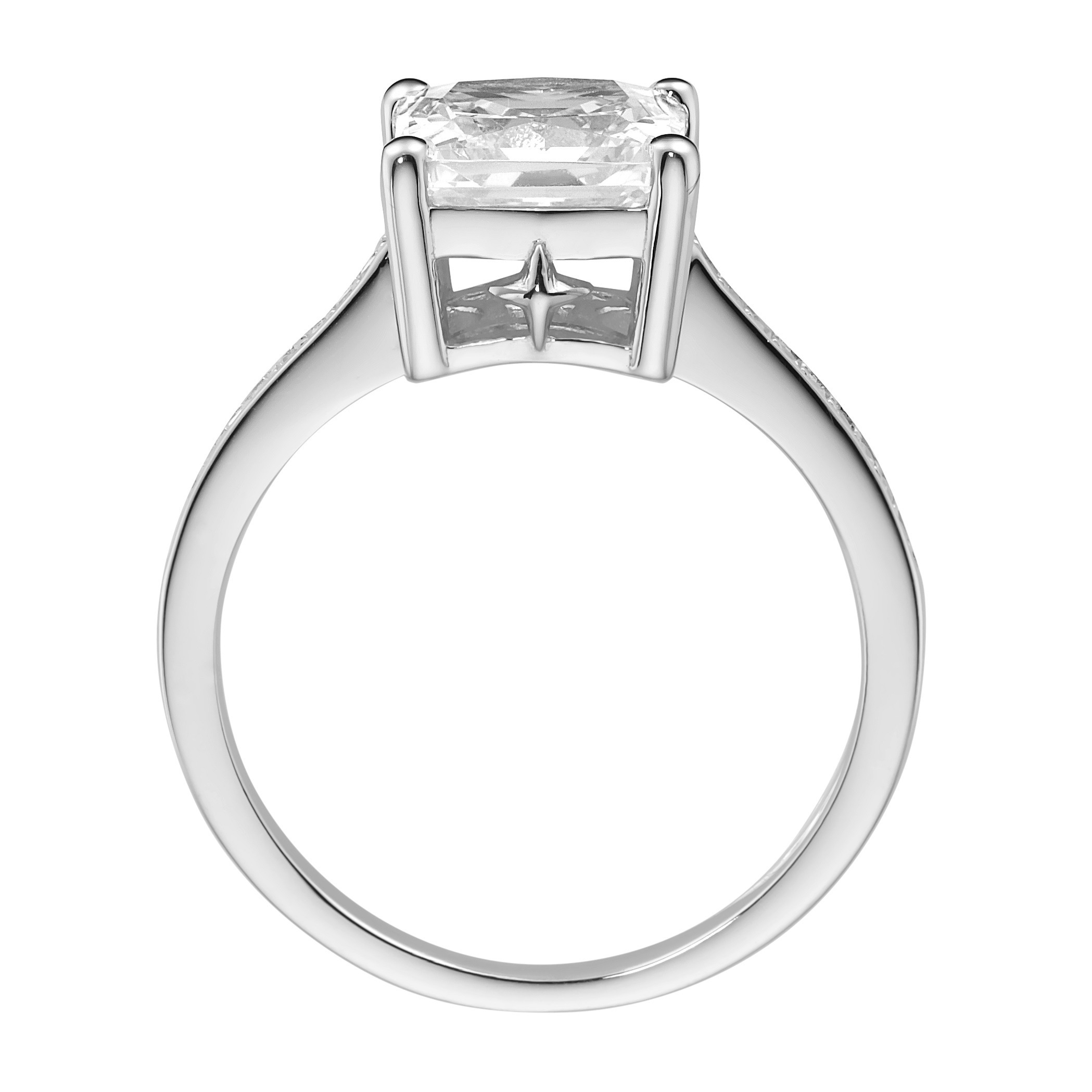 GIORGIO MARTELLO MILANO Silberring »Ring mit schwarzen, hellblauen oder weißen Zirkonia, Silber 925«