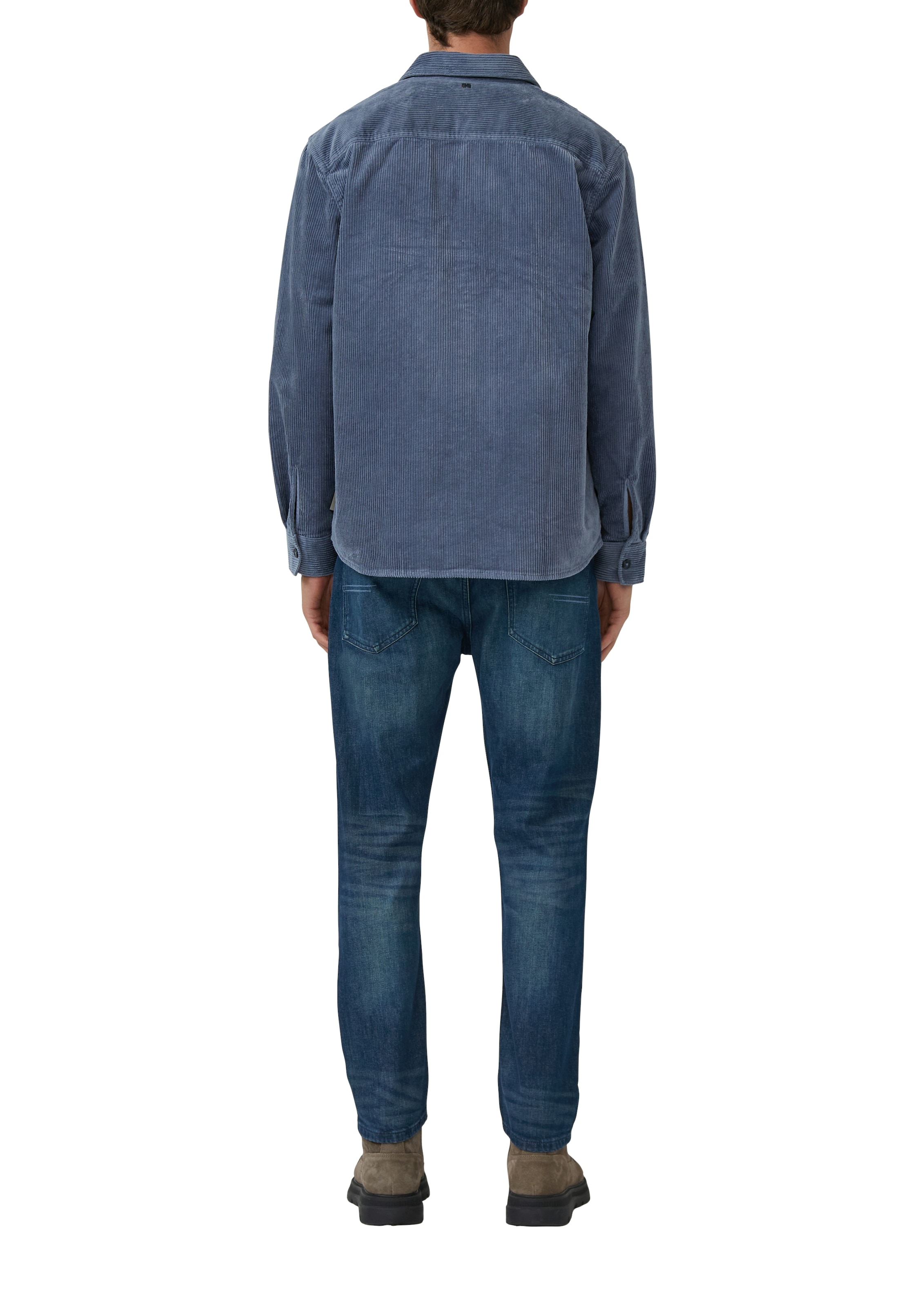 s.Oliver Langarmhemd »CORD« mit Brust Tasche