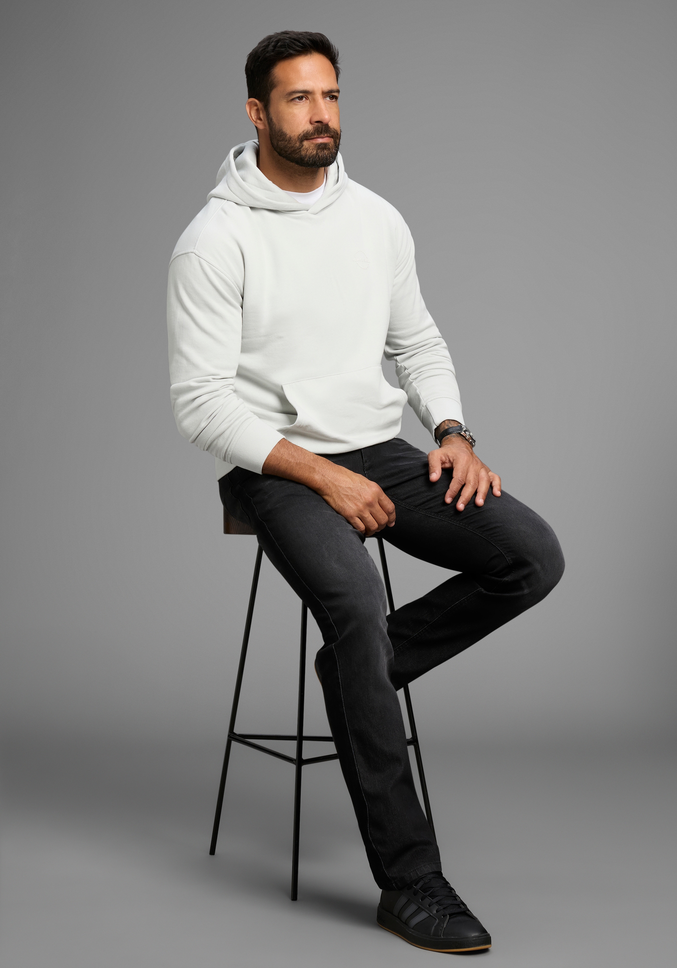 H.I.S Kapuzensweatshirt , ohne Kordeln an der Kapuze
