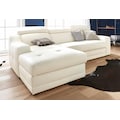 exxpo - sofa fashion Ecksofa, mit Köpf- bzw. Rückenverstellung, wahlweise mit Bettfunktion