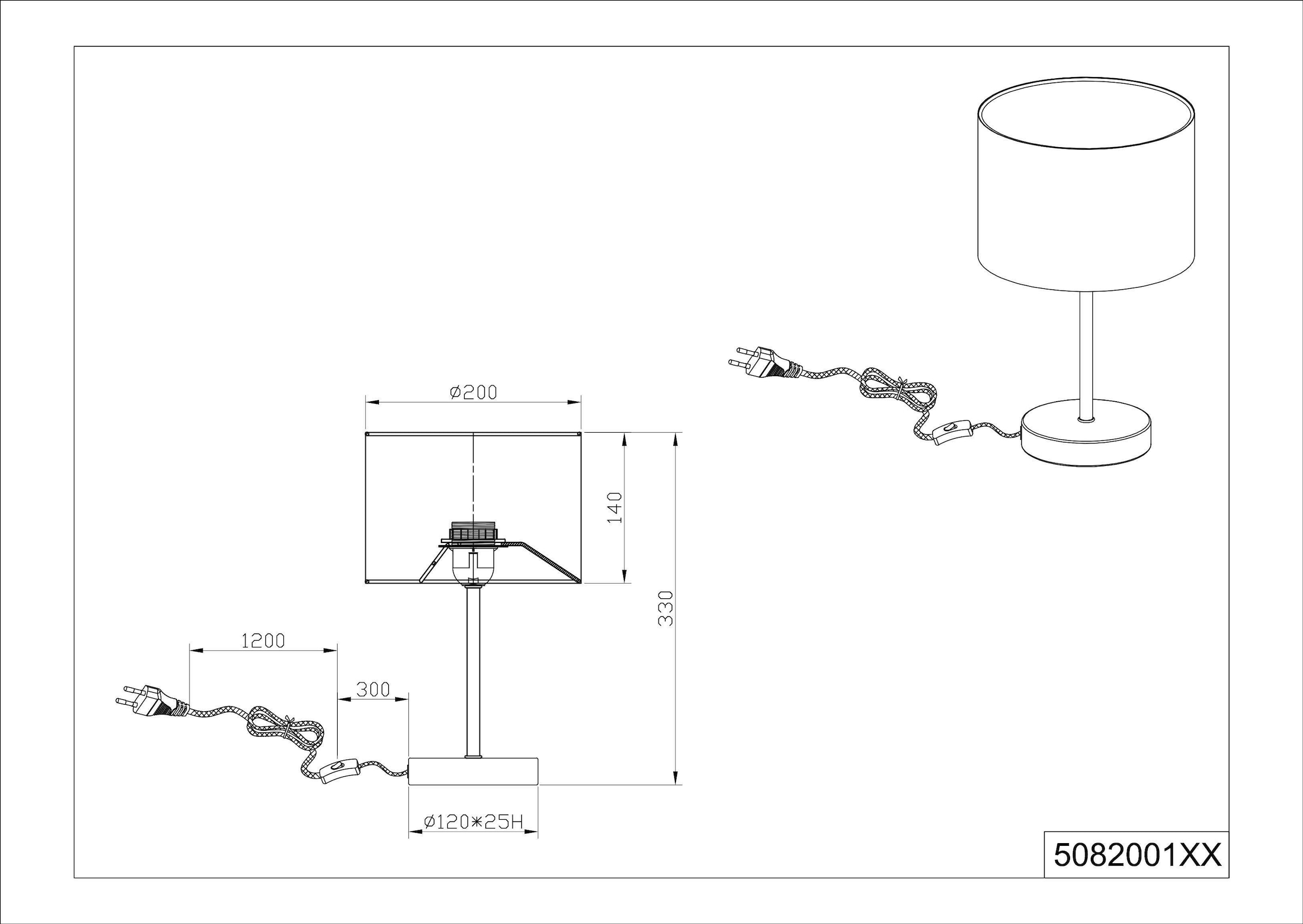 TRIO Leuchten Tischleuchte »Hostel« E27