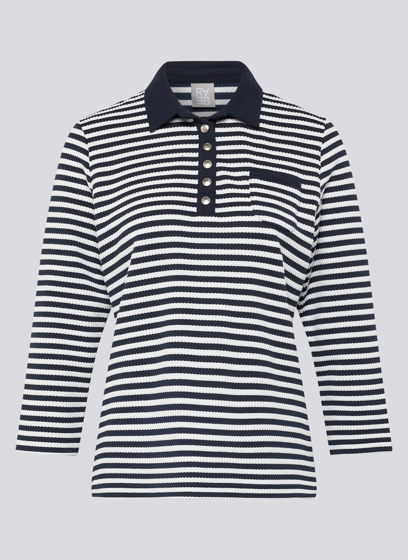 Rabe 3/4-Arm-Shirt mit Streifen Muster