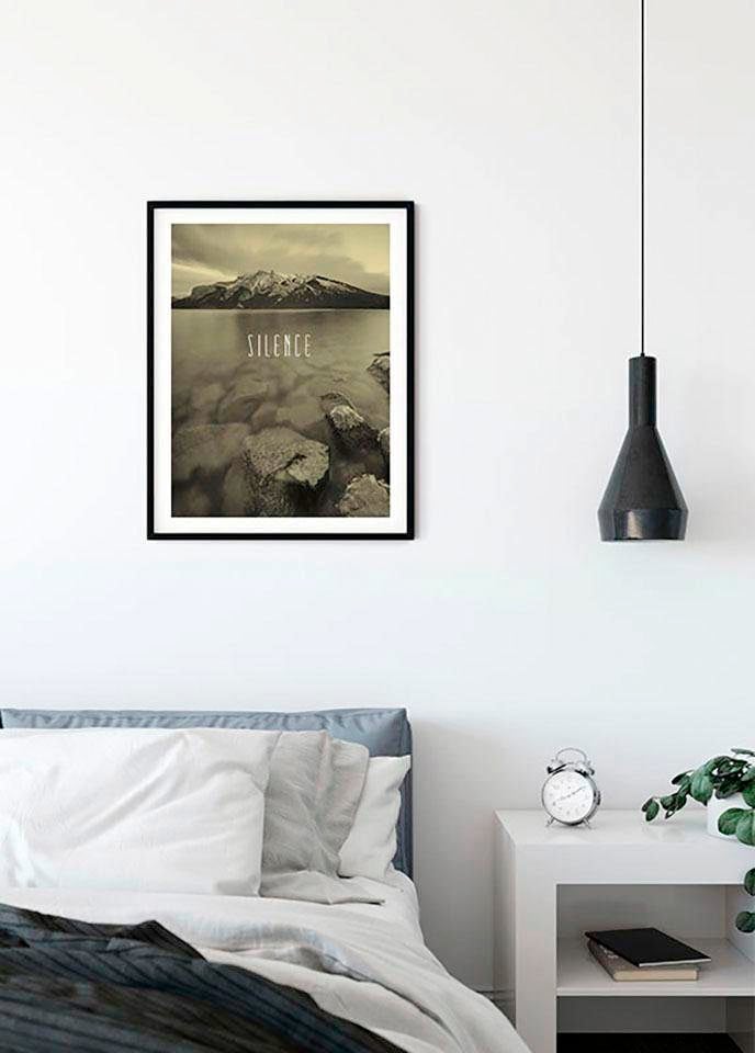 Komar Bild »Word Lake Silence Sand«, Natur, (1 St.), Wandbild zur Dekoration - ohne Rahmen